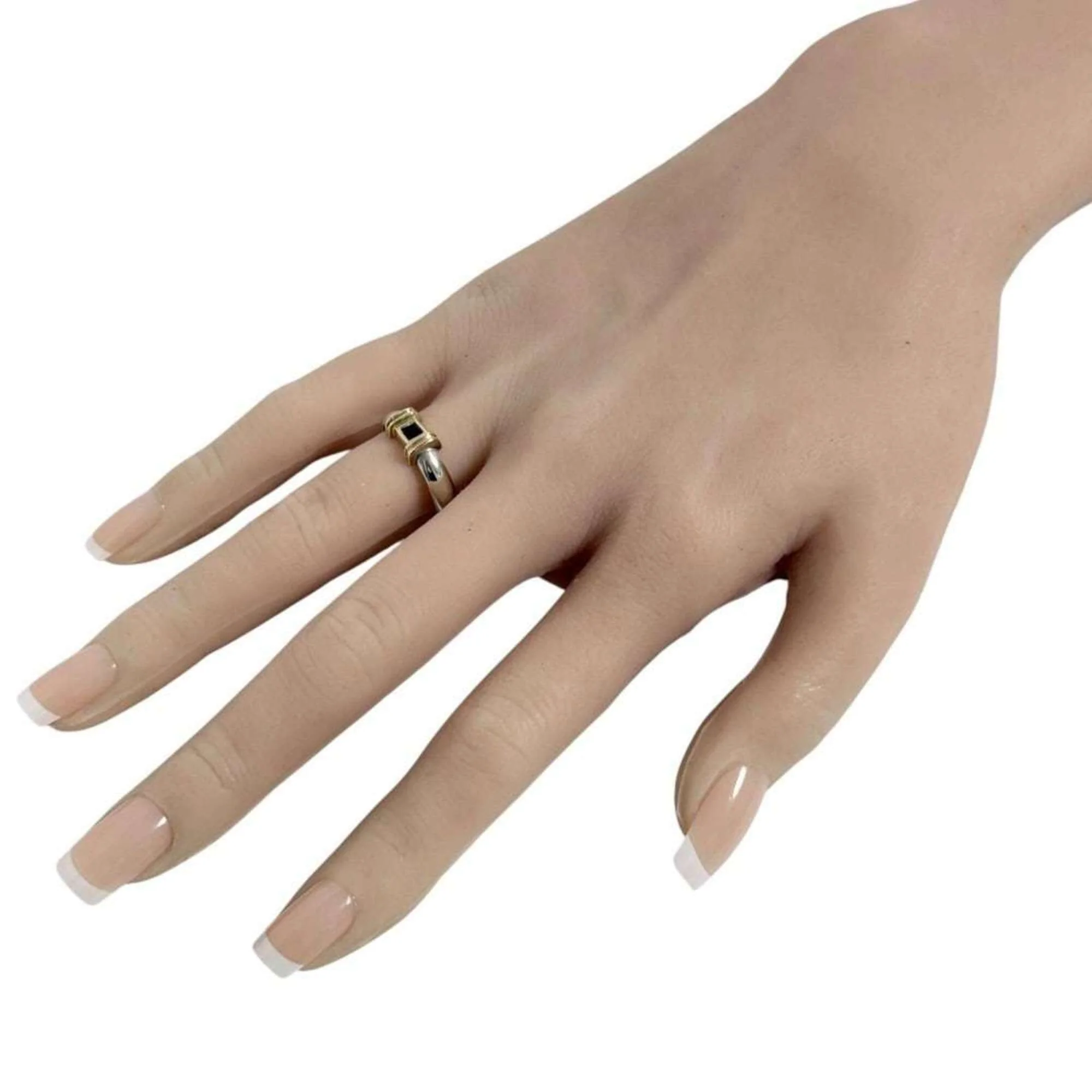Ring Sterling Silver and 14K Yellow Gold with Sapphire - Image 9