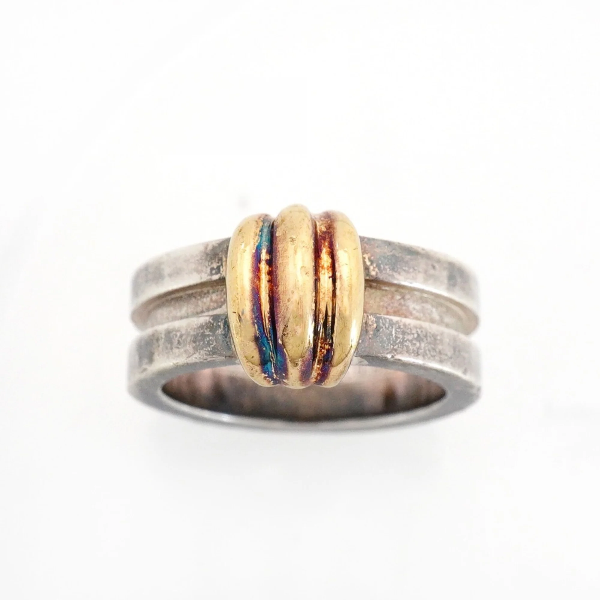 Ring Sterling Silver and 18K Yellow Gold - Image 2