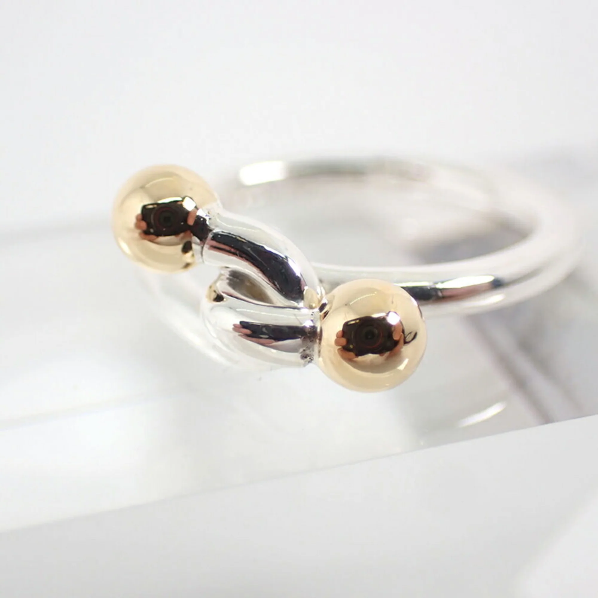 Ring Sterling Silver and 18K Yellow Gold - Image 6