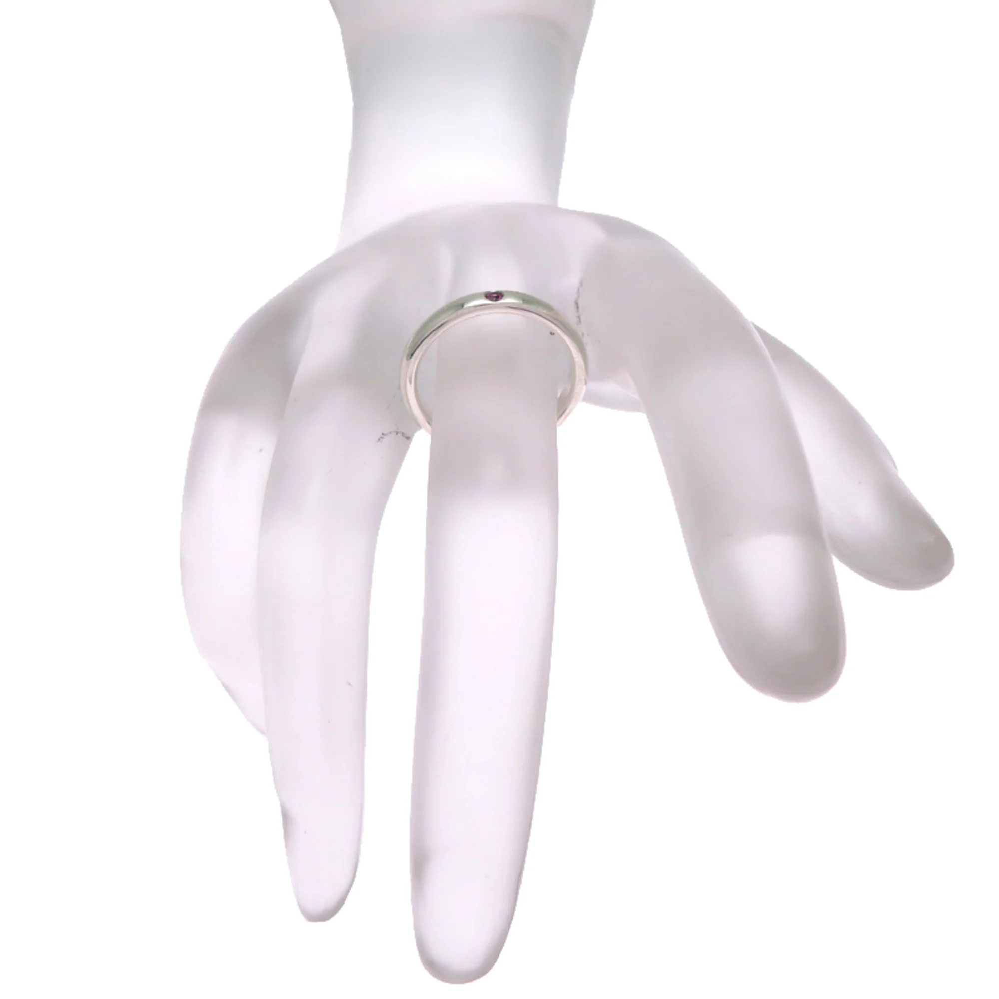 Ring Sterling Silver with Ruby - Image 6