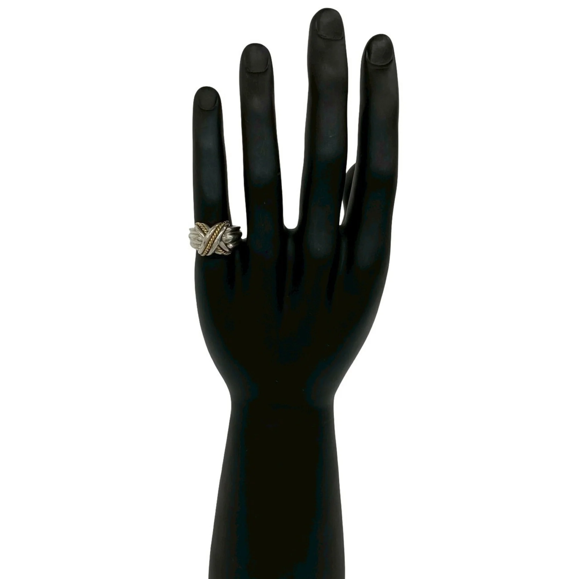 Signature Ring Sterling Silver and 18K Yellow Gold - Image 2