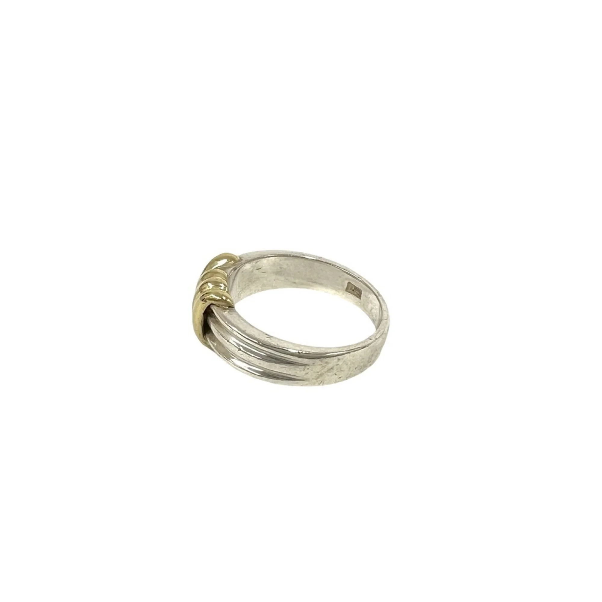 Signature Ring Sterling Silver and 18K Yellow Gold - Image 4