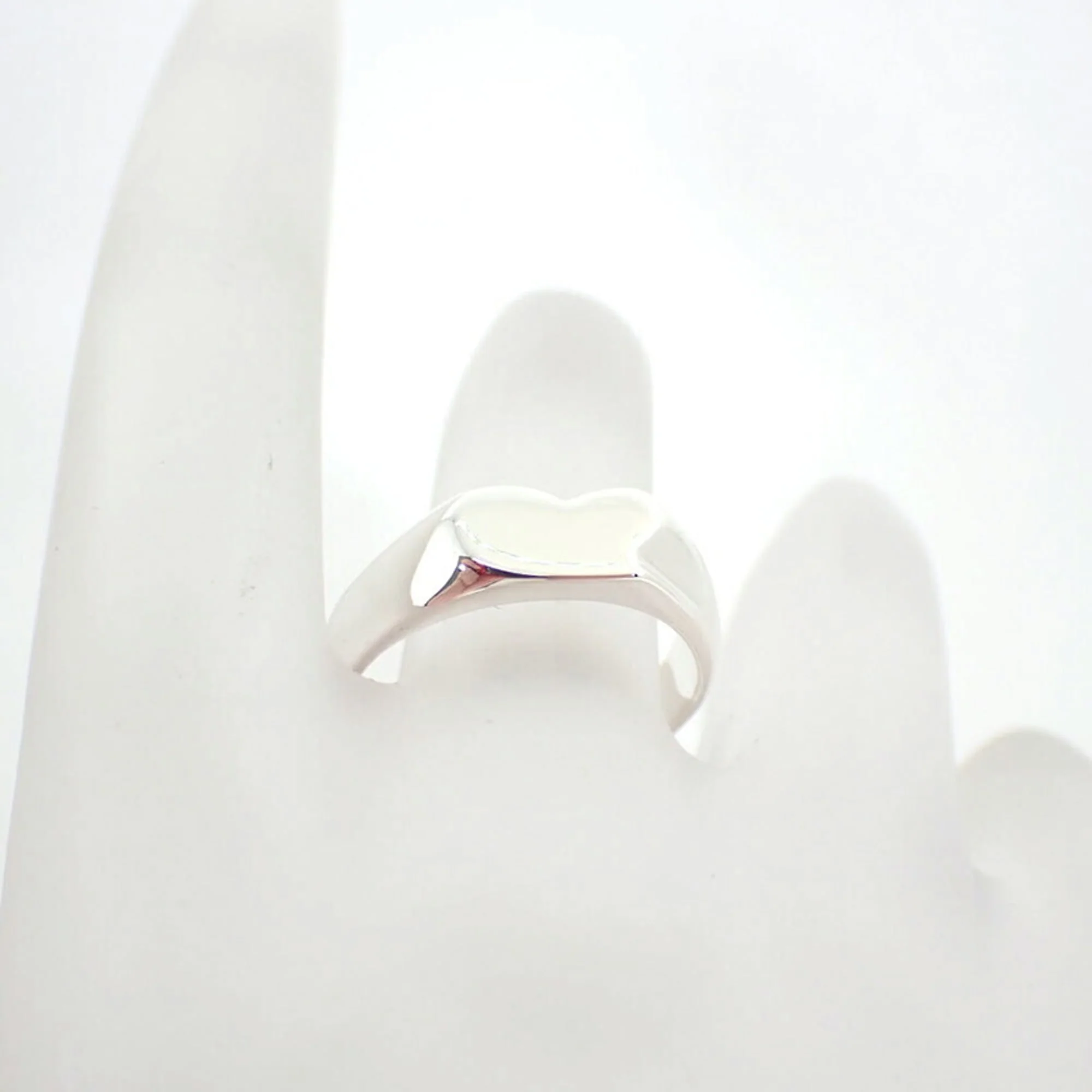 Signet Heart Ring Sterling Silver - Image 6