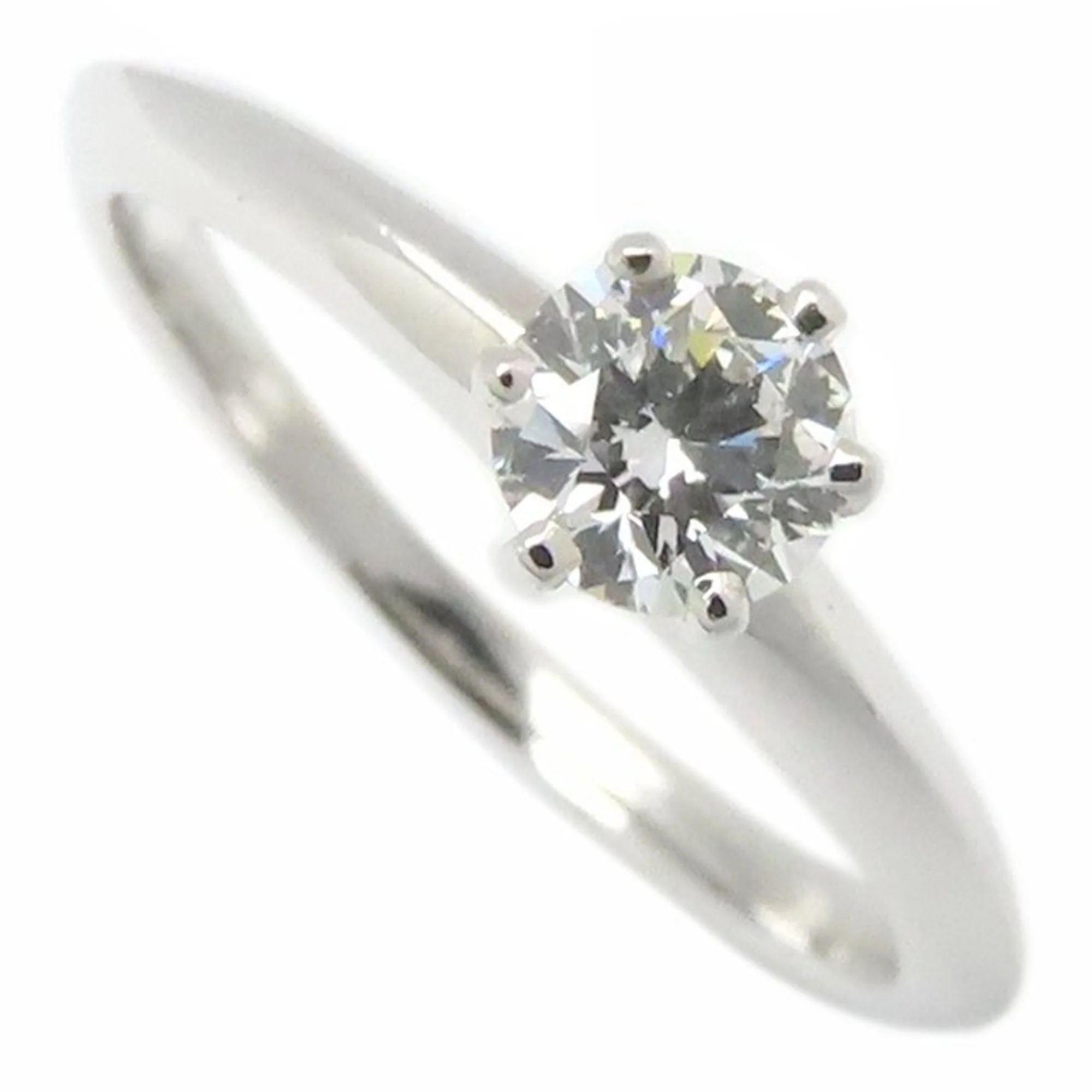 Solitaire Ring Platinum with Diamond 0.33ct - Image 2
