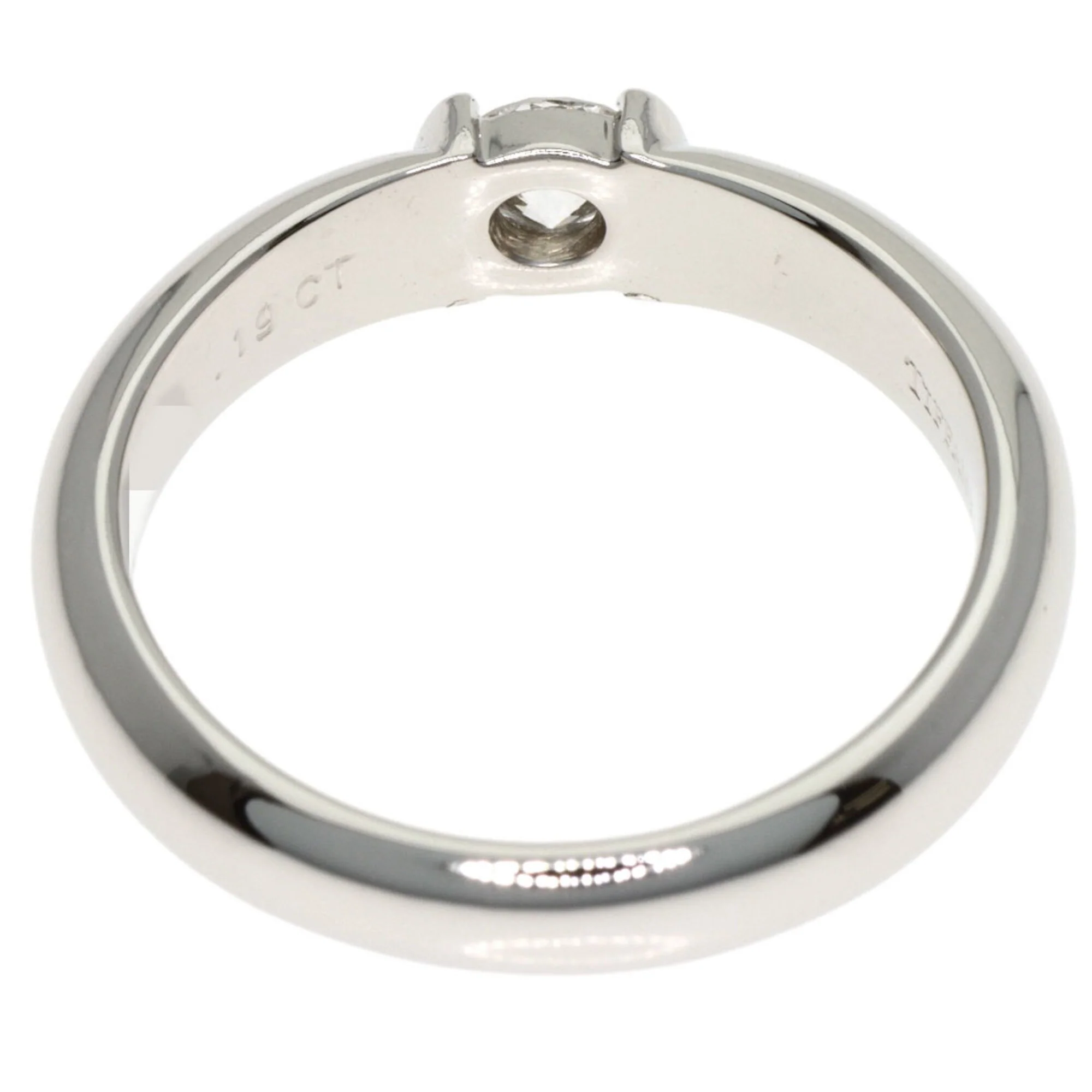 Solitaire Ring Platinum With Diamond - Image 4