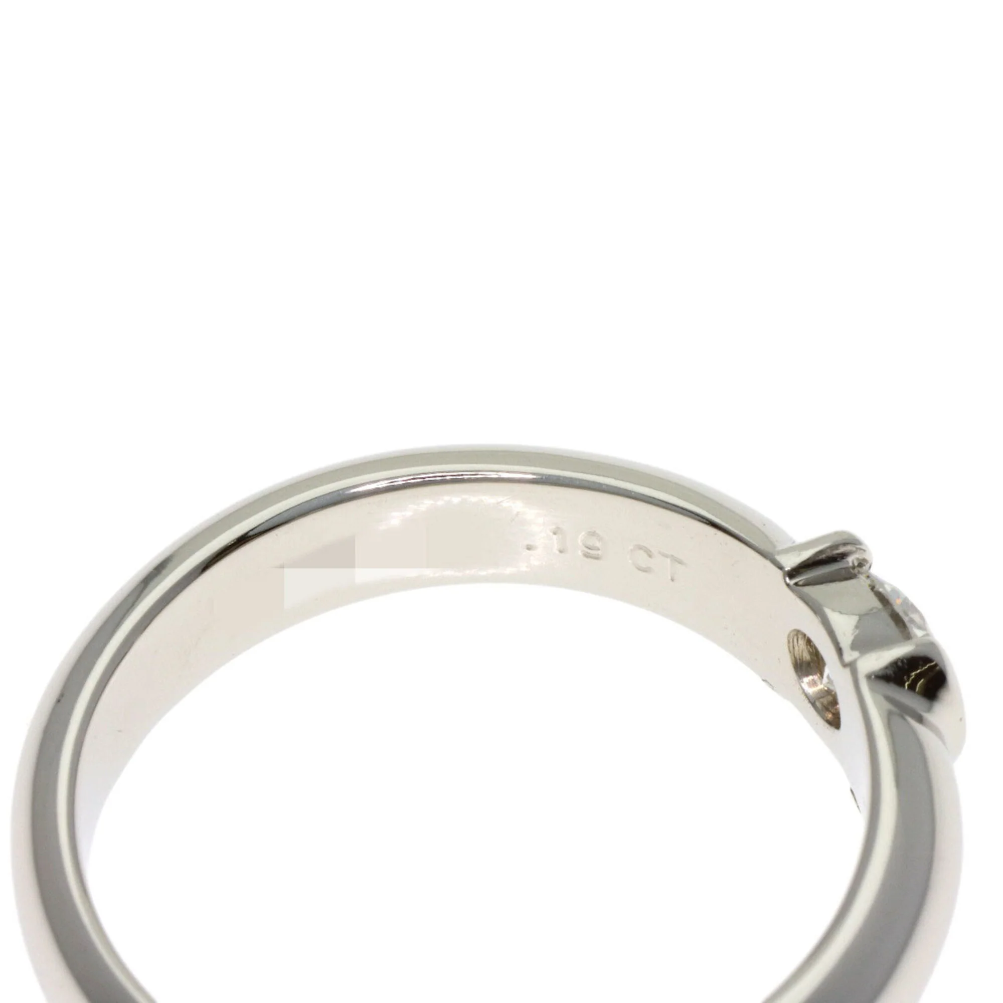 Solitaire Ring Platinum With Diamond - Image 5