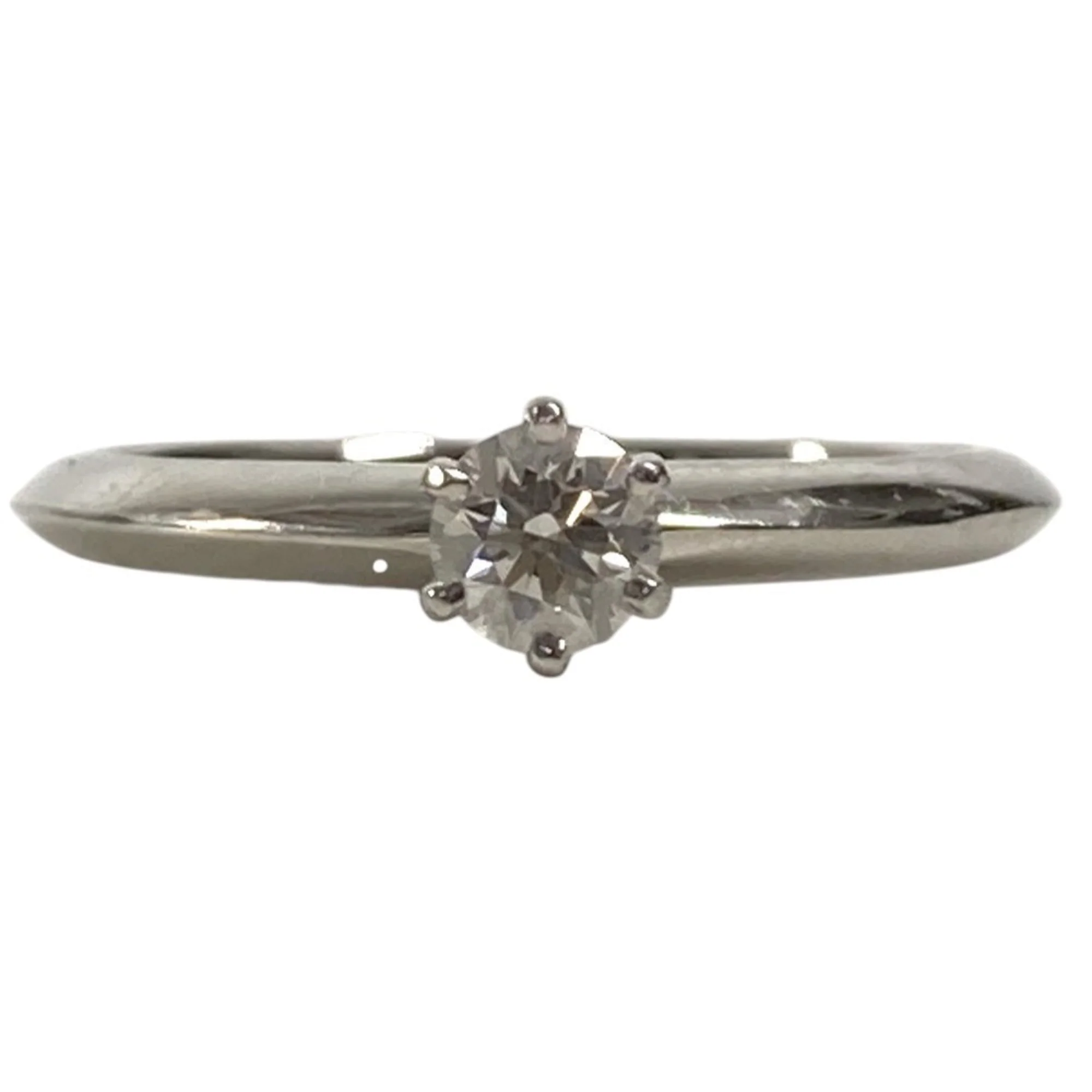 Solitaire Ring Platinum with Diamond - Image 3