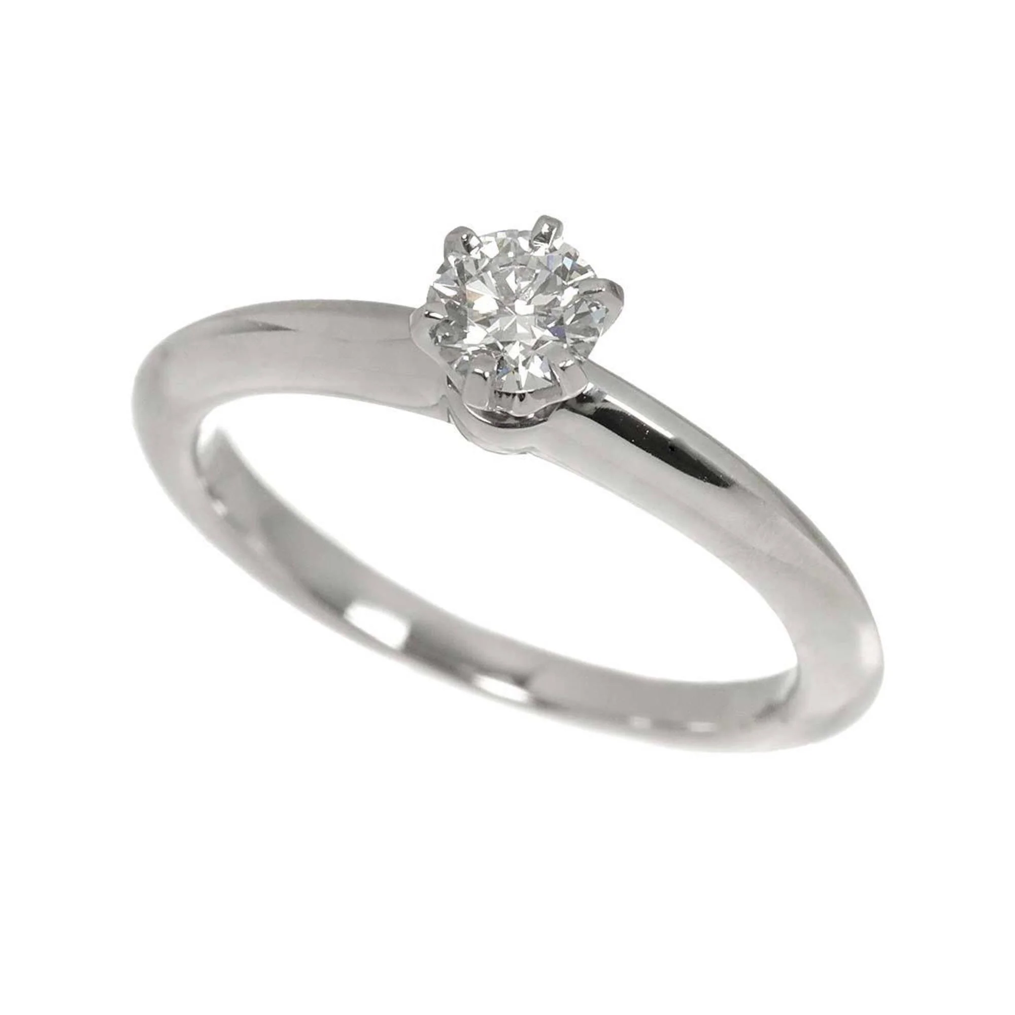 Solitaire Ring Platinum with Diamond - Image 5