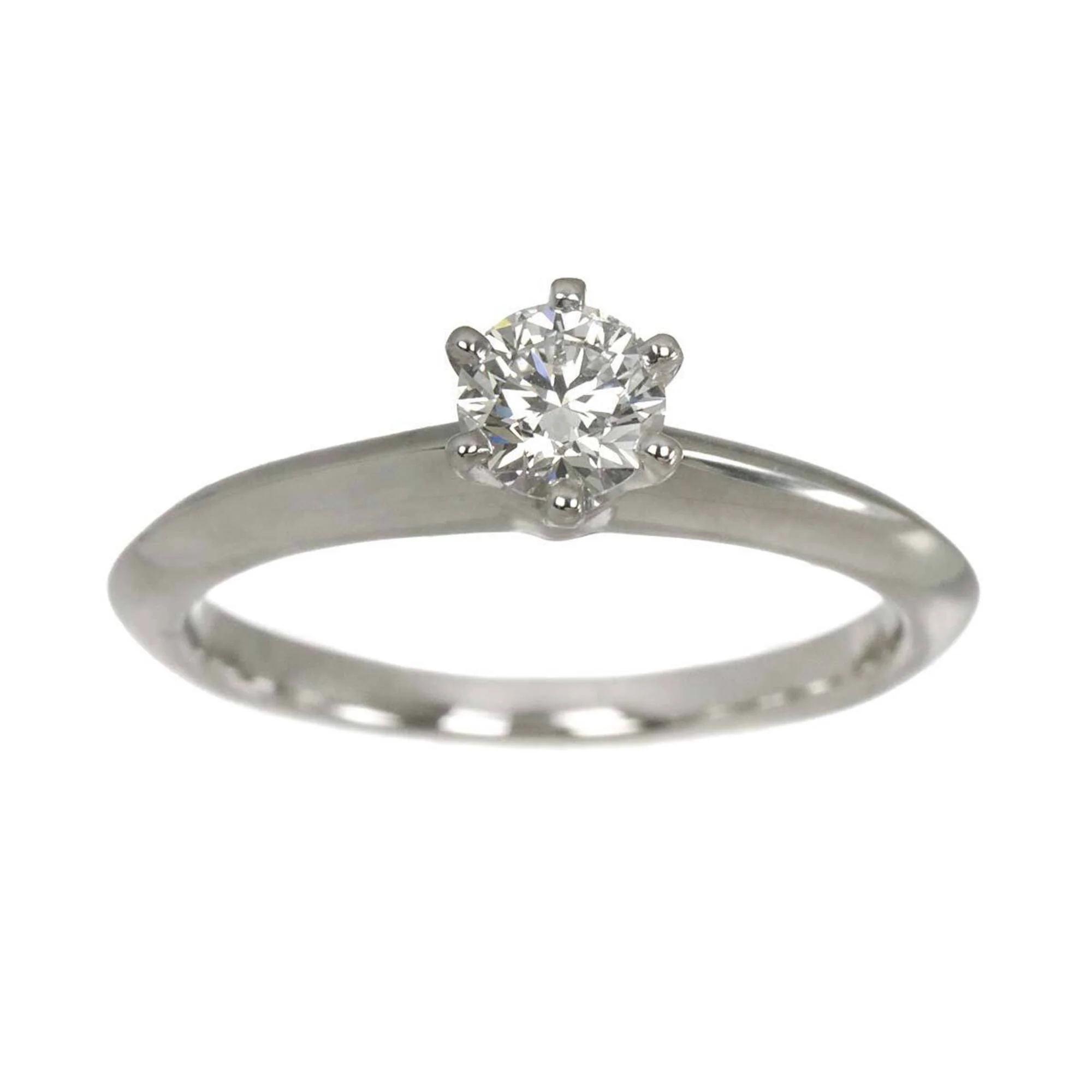Solitaire Ring Platinum with Diamond - Image 2