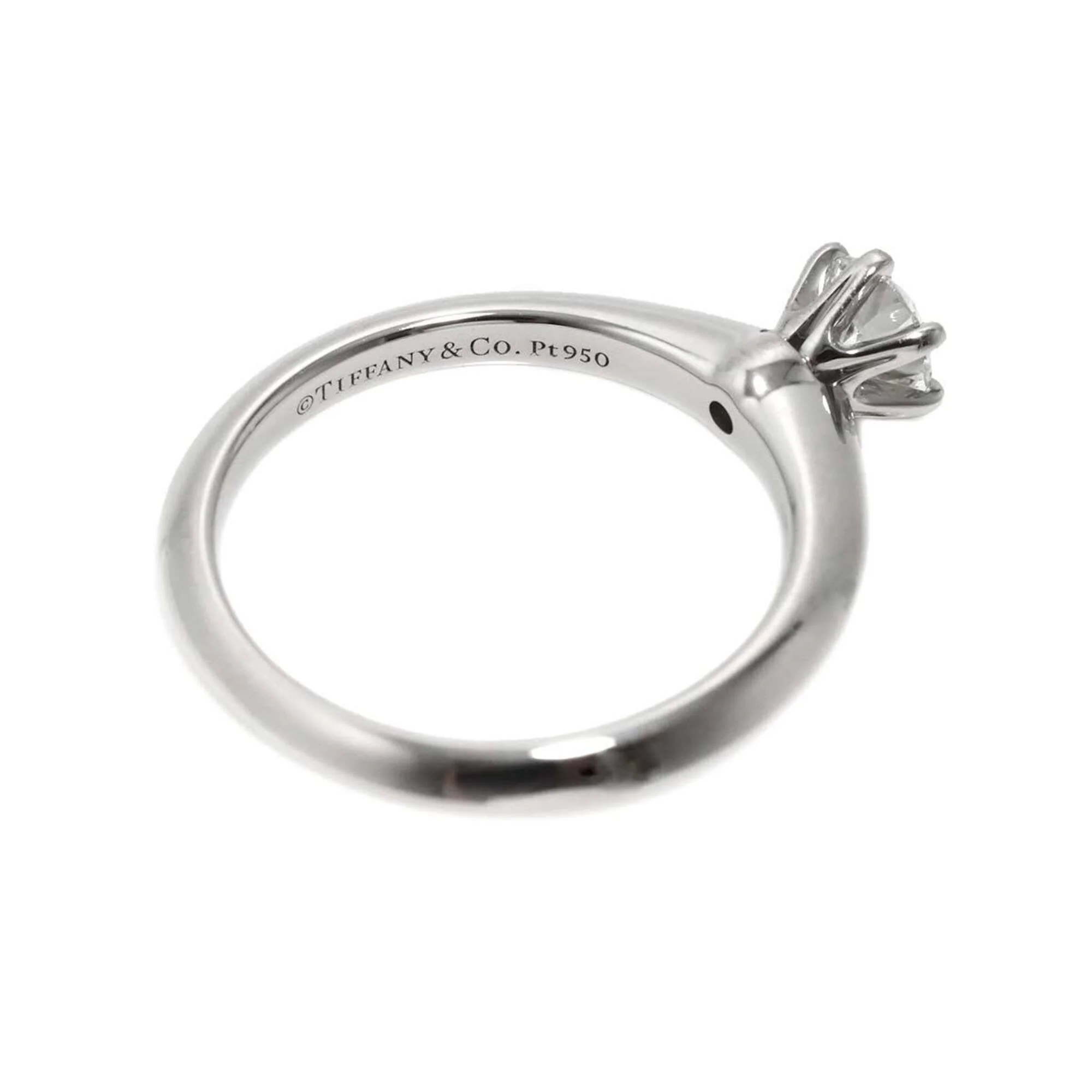 Solitaire Ring Platinum with Diamond - Image 3