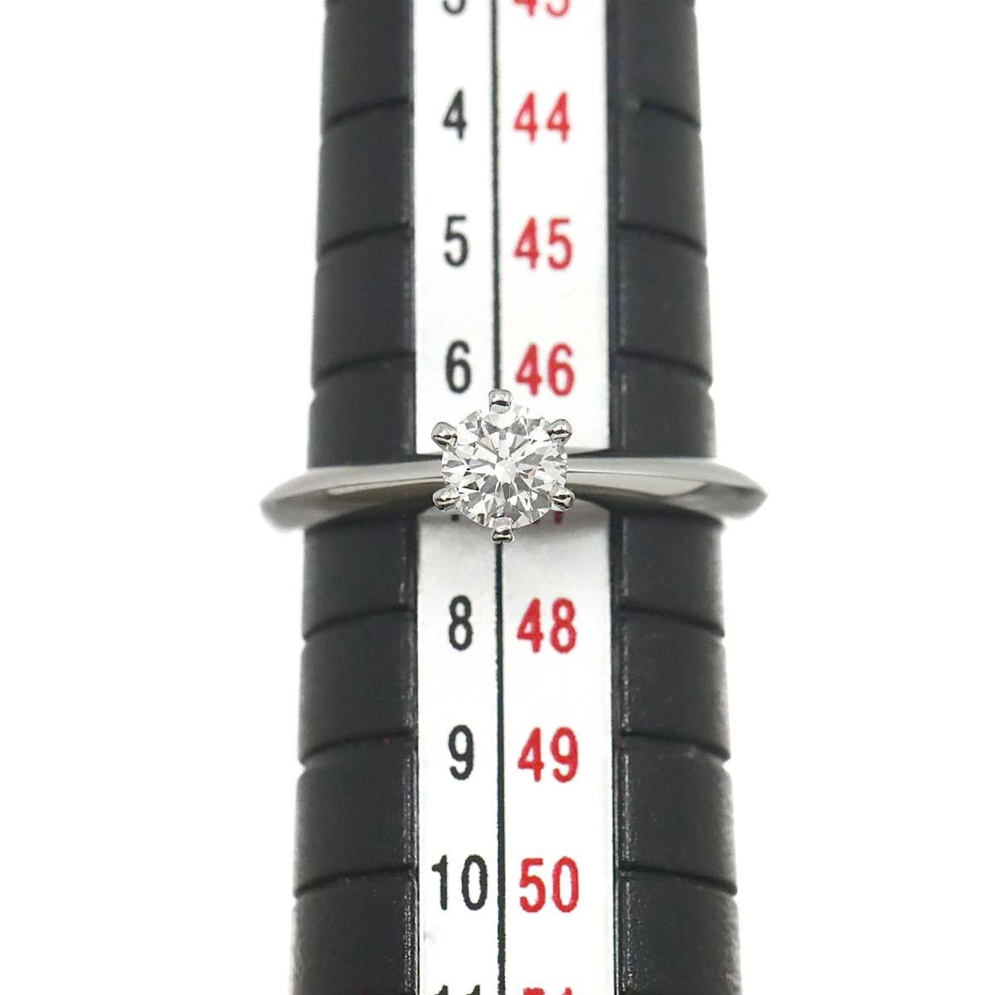 Solitaire Ring Platinum with Diamond - Image 7