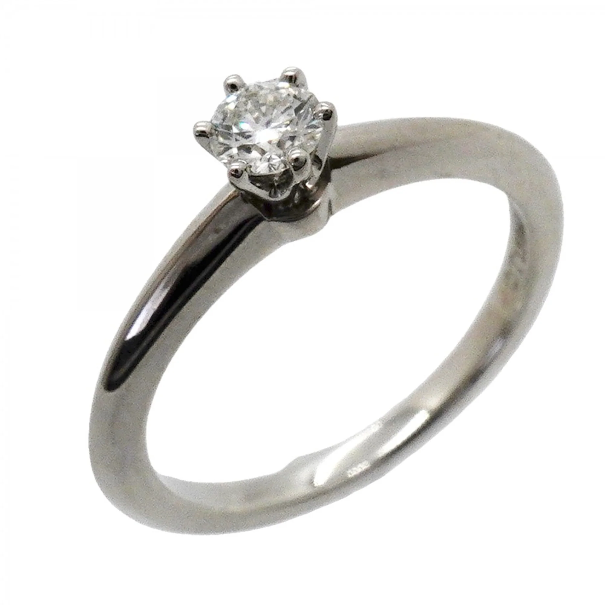 Solitaire Ring Platinum with Diamond