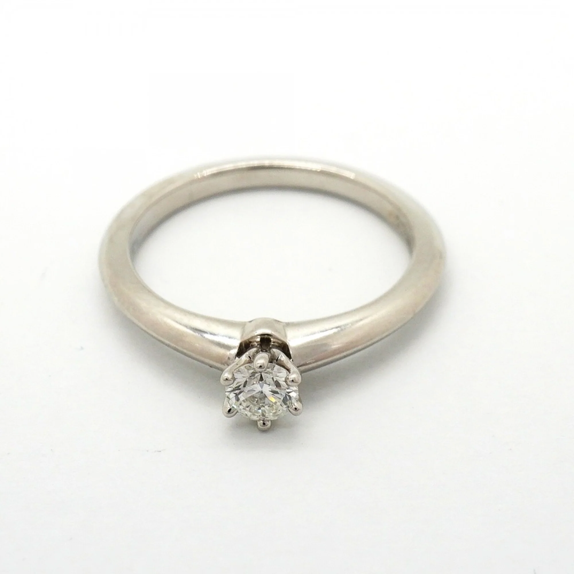 Solitaire Ring Platinum with Diamond - Image 3