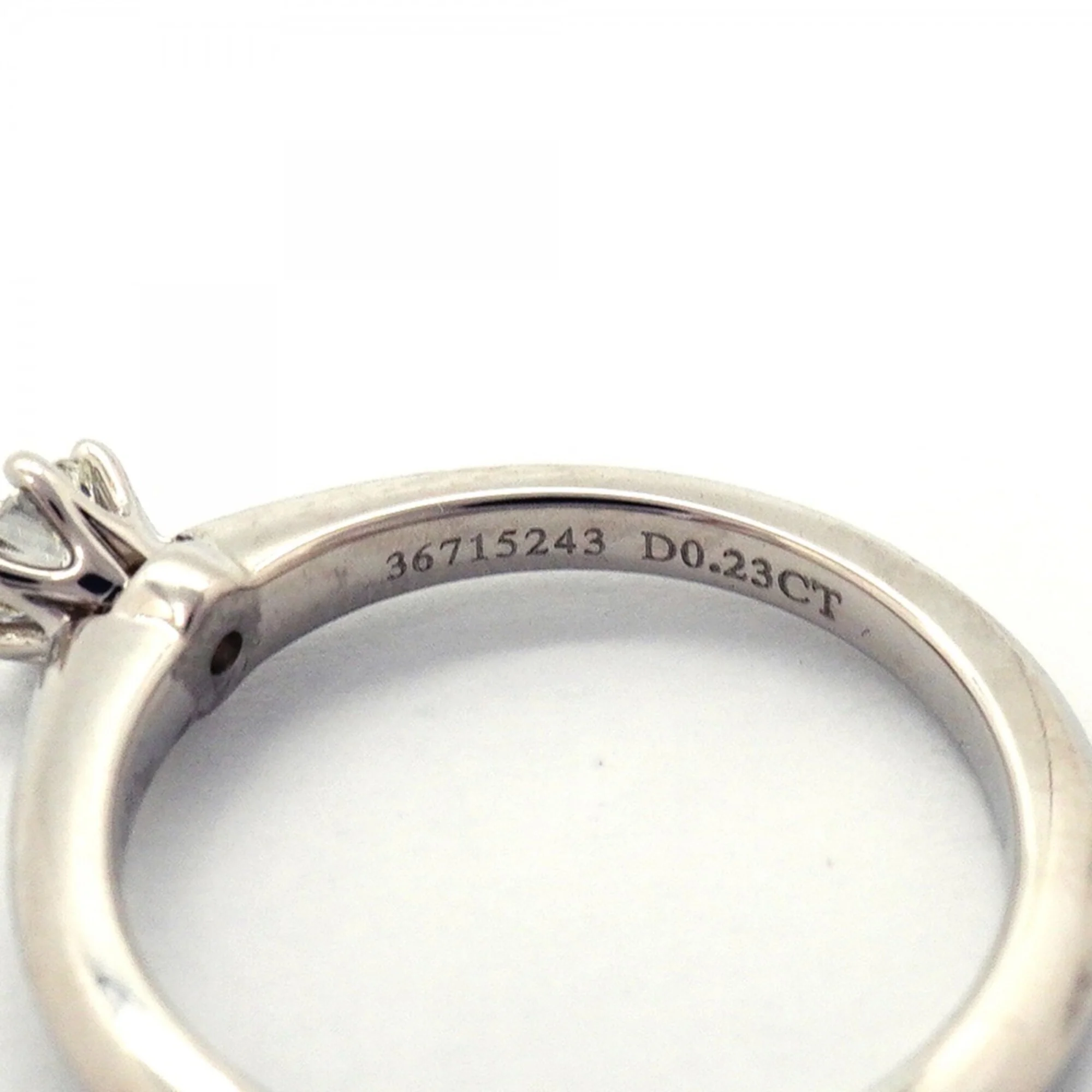 Solitaire Ring Platinum with Diamond - Image 5