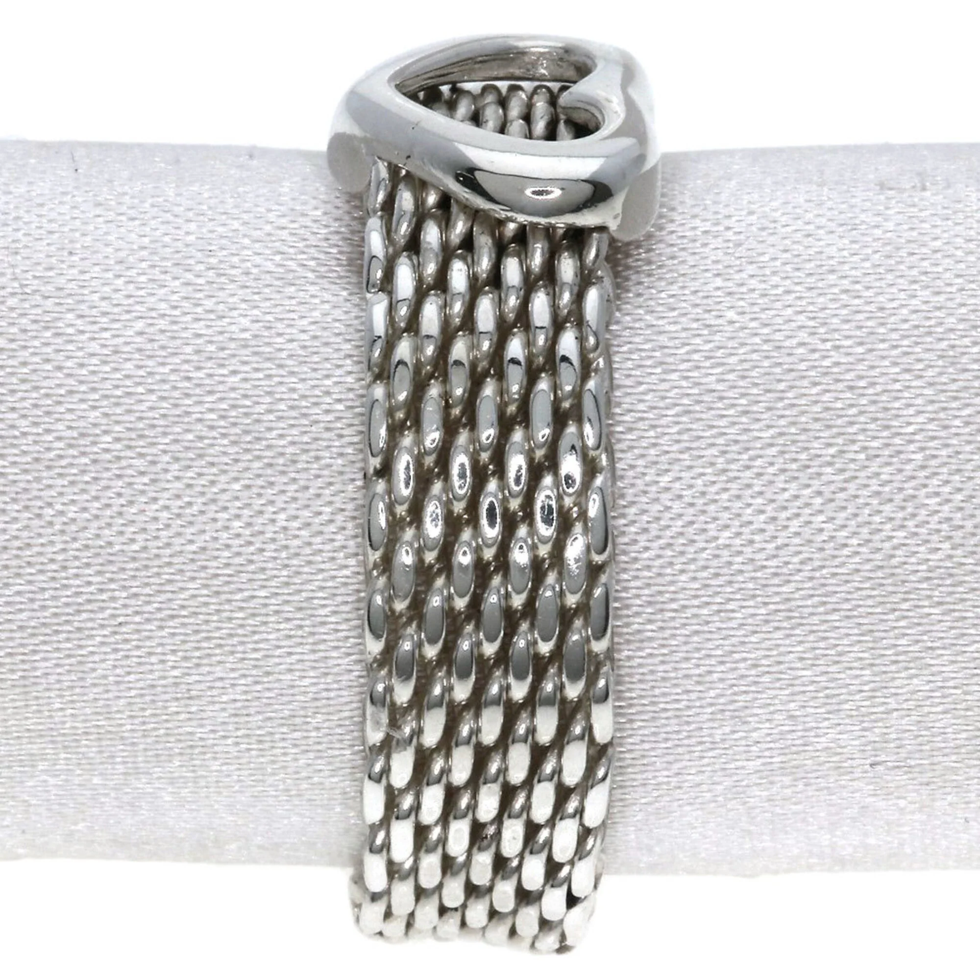 Somerset Heart Mesh Ring Sterling Silver - Image 3