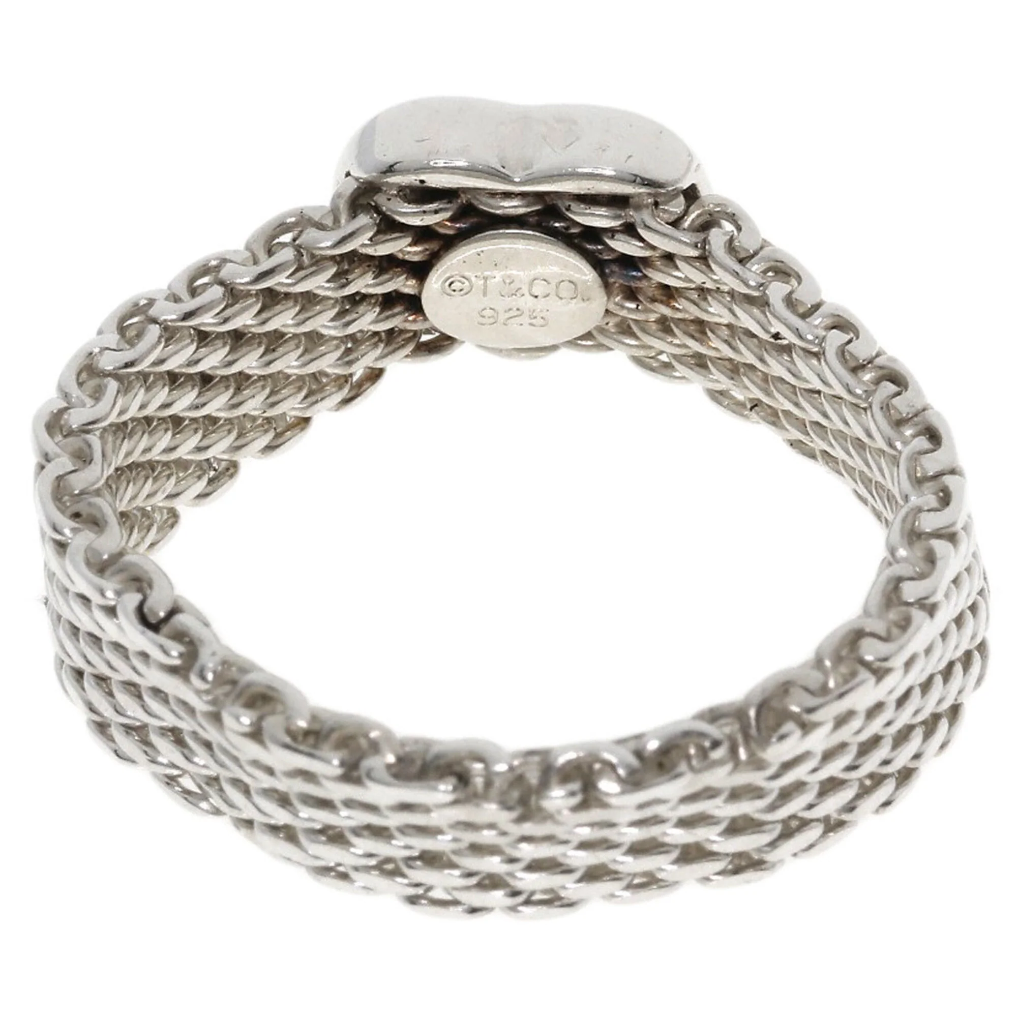 Somerset Heart Mesh Ring Sterling Silver - Image 4