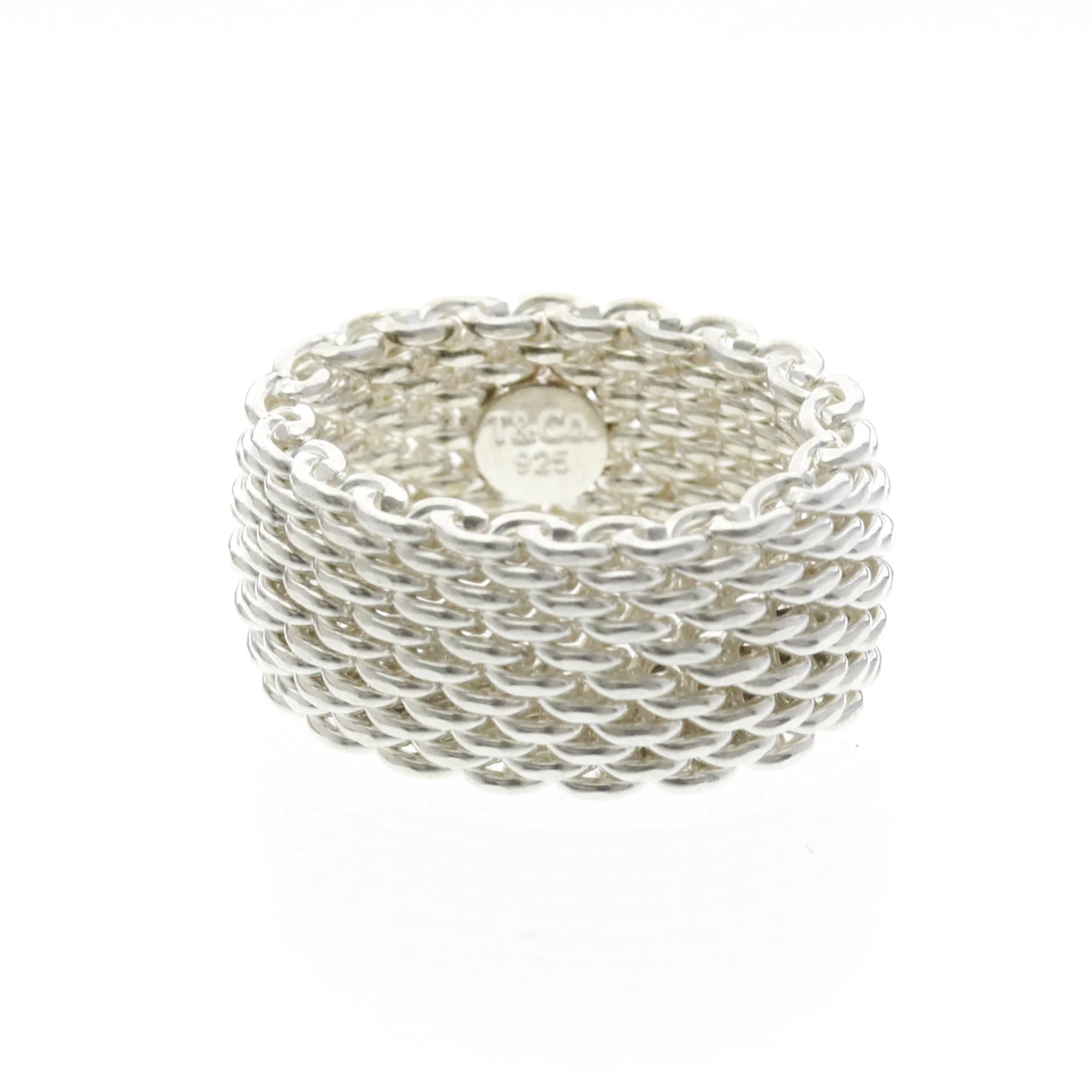 Somerset Mesh Ring Sterling Silver