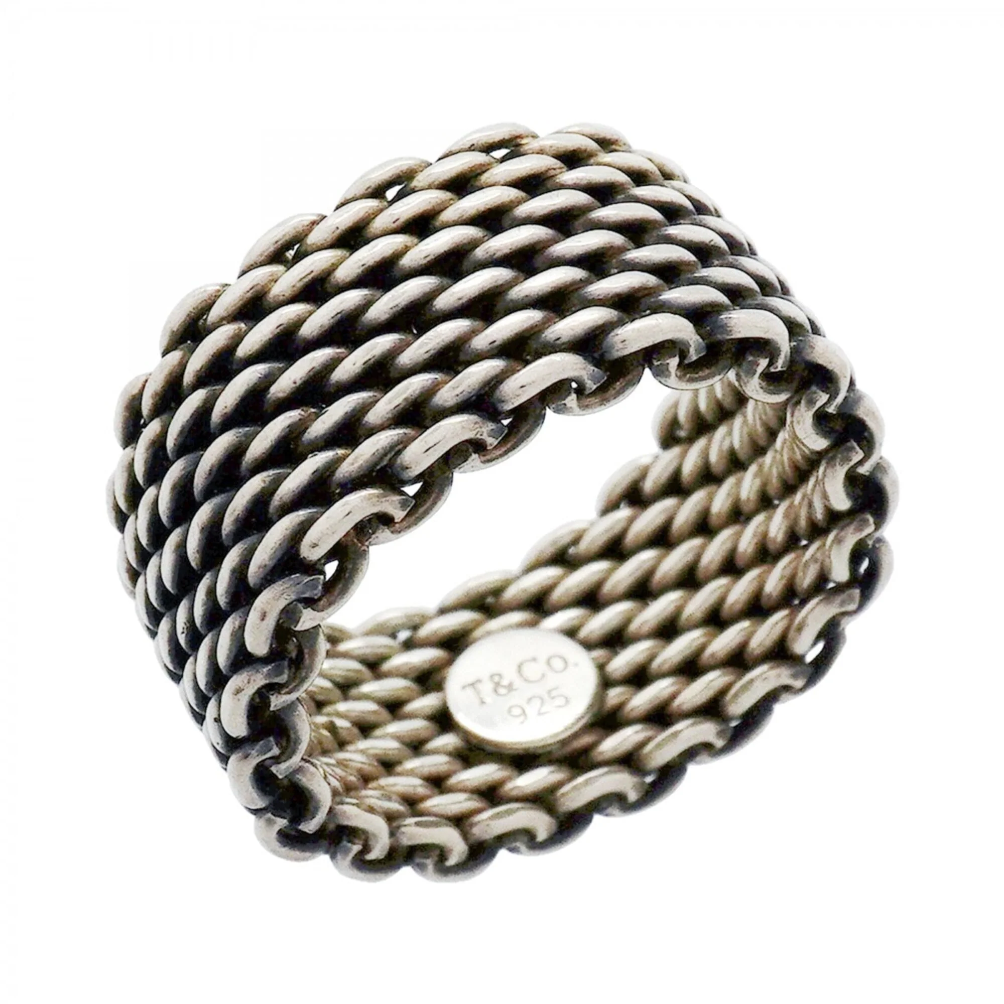 Somerset Mesh Ring Sterling Silver