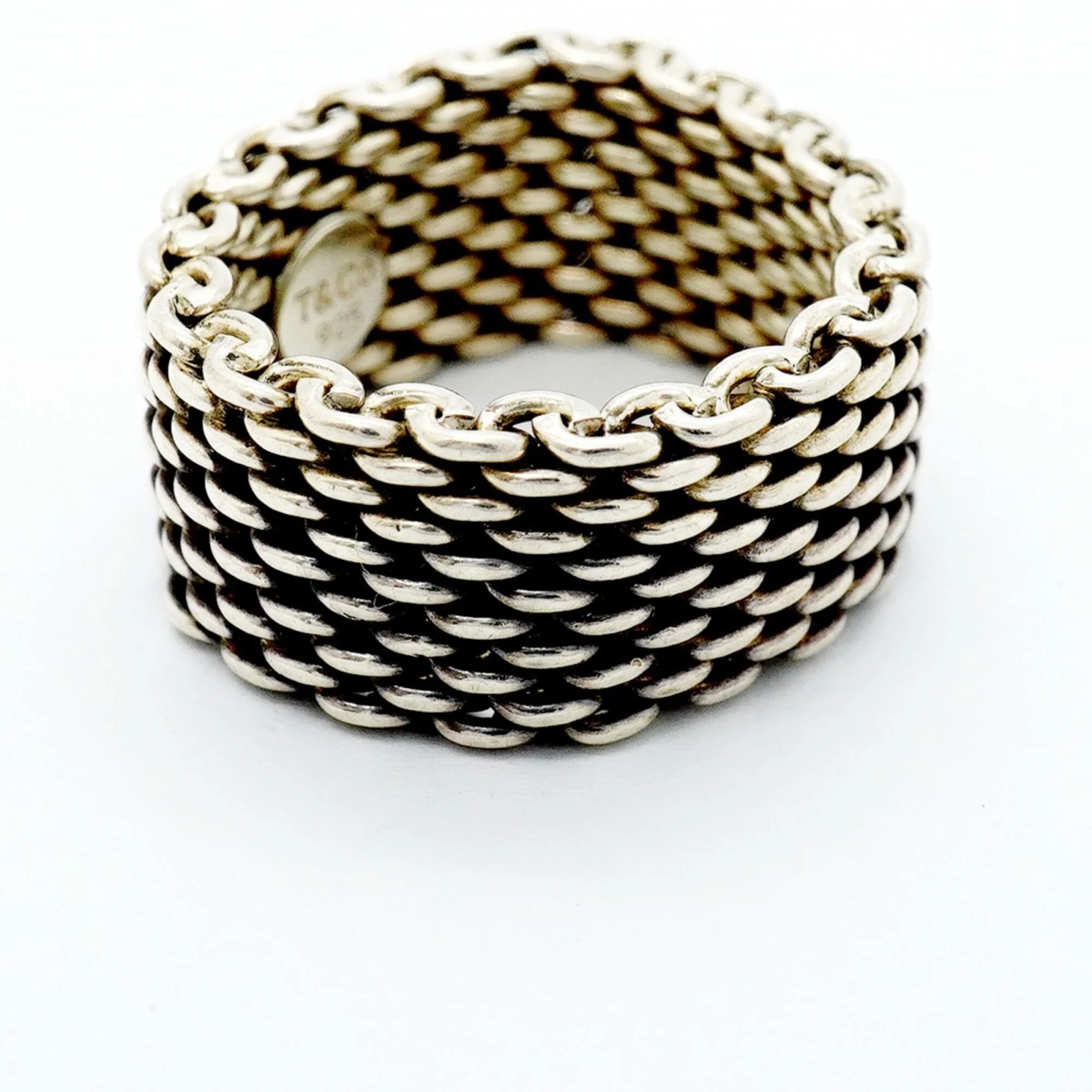 Somerset Mesh Ring Sterling Silver - Image 7