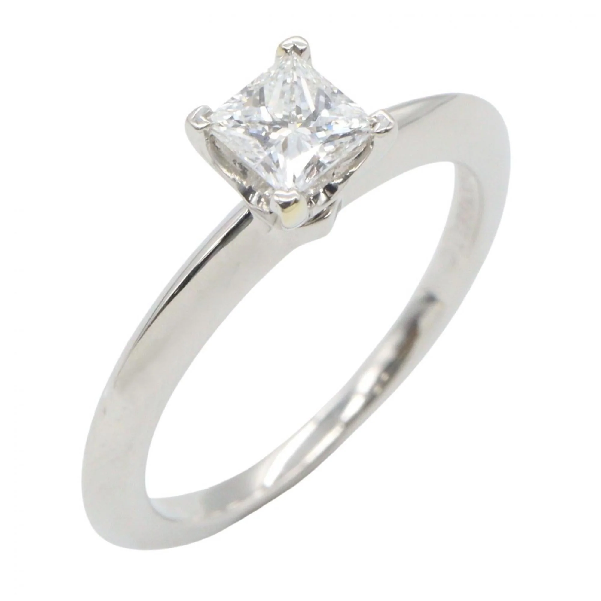 Square Princess Ring Platinum with Diamond