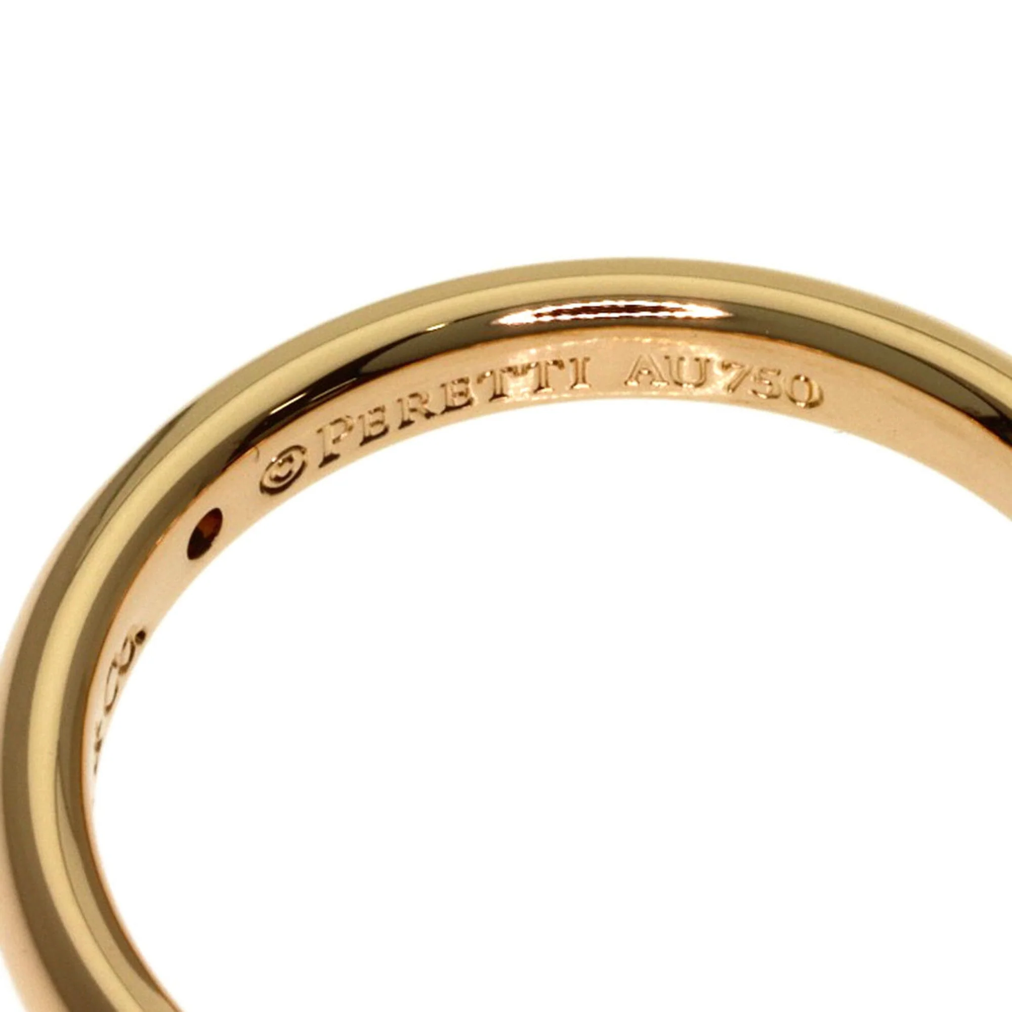 Stacking Band Ring 18K Rose Gold with Diamond - Image 6