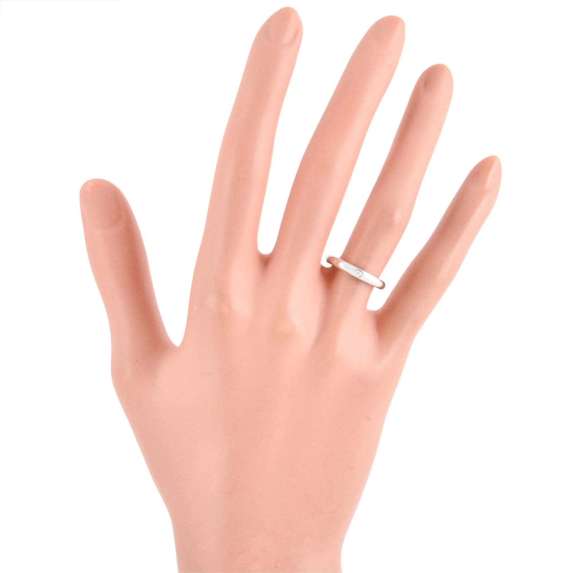 Stacking Ring Platinum with Diamond - Image 6