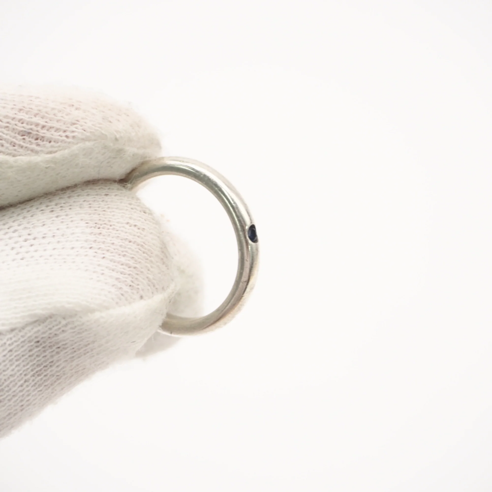 Stacking Ring Sterling Silver with Sapphire - Image 9