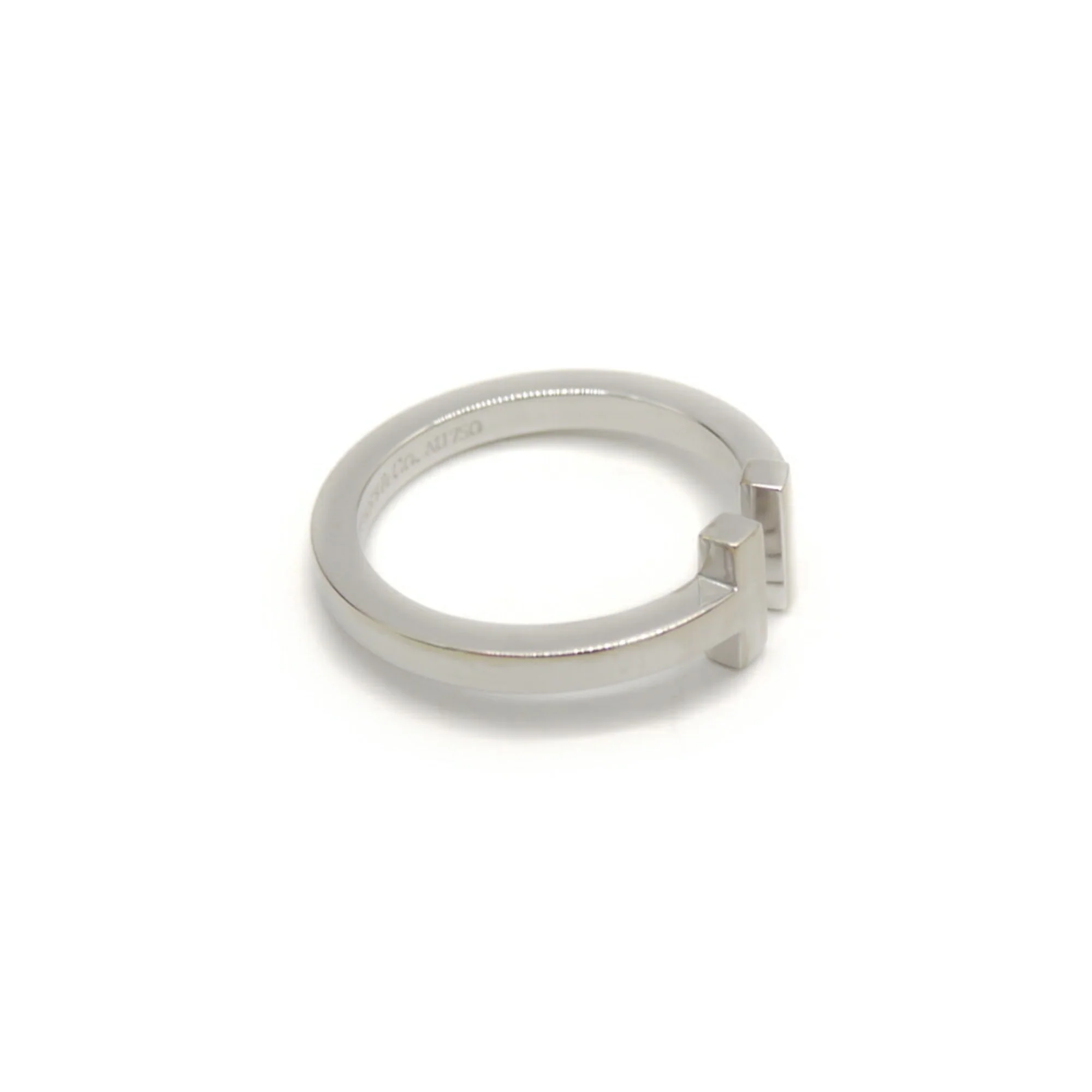 T Square Ring 18K White Gold - Image 2