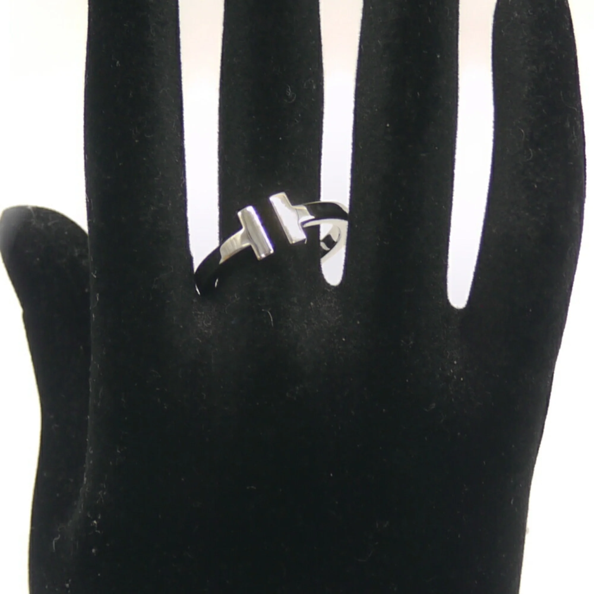 T Square Ring 18K White Gold - Image 6