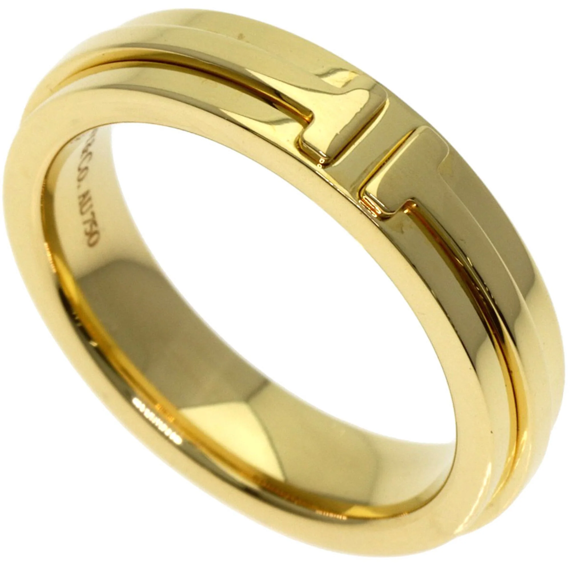 T TWO Ring 18K Yellow Gold