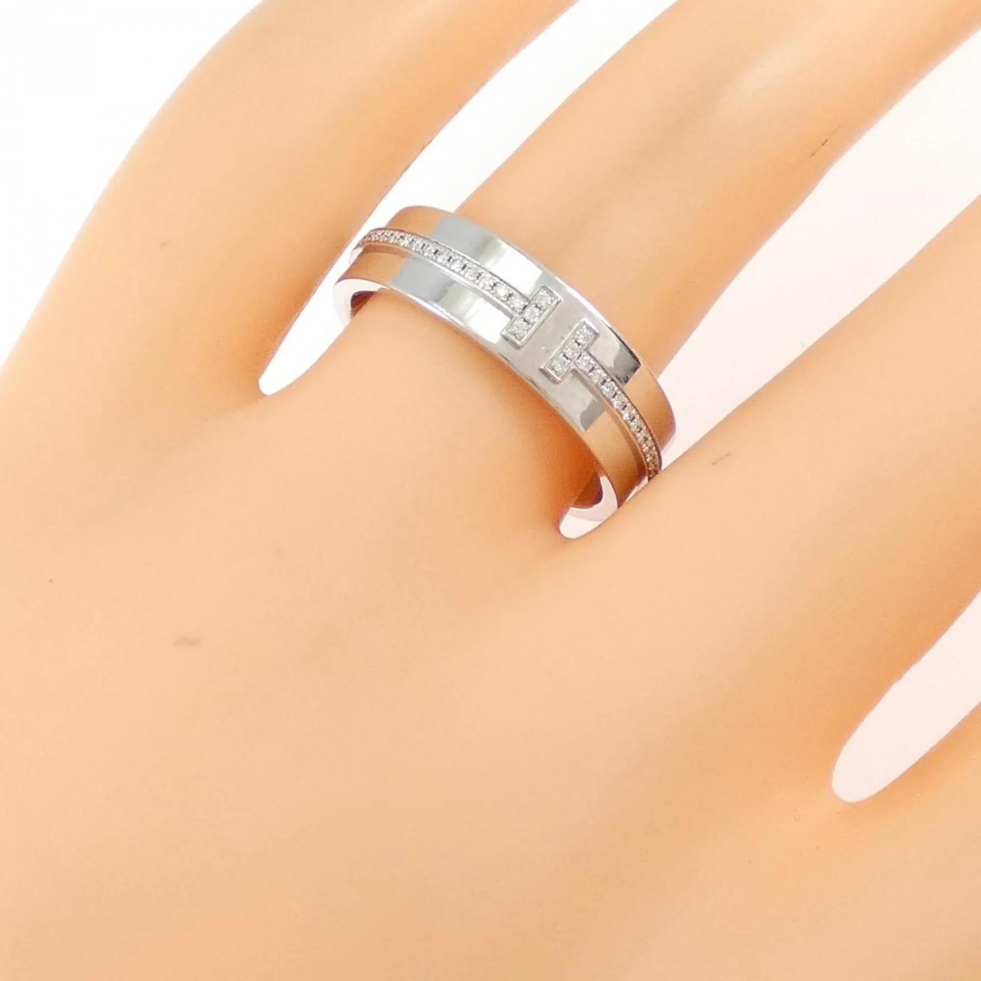 Toe Ring 18K White Gold with Diamond - Image 5