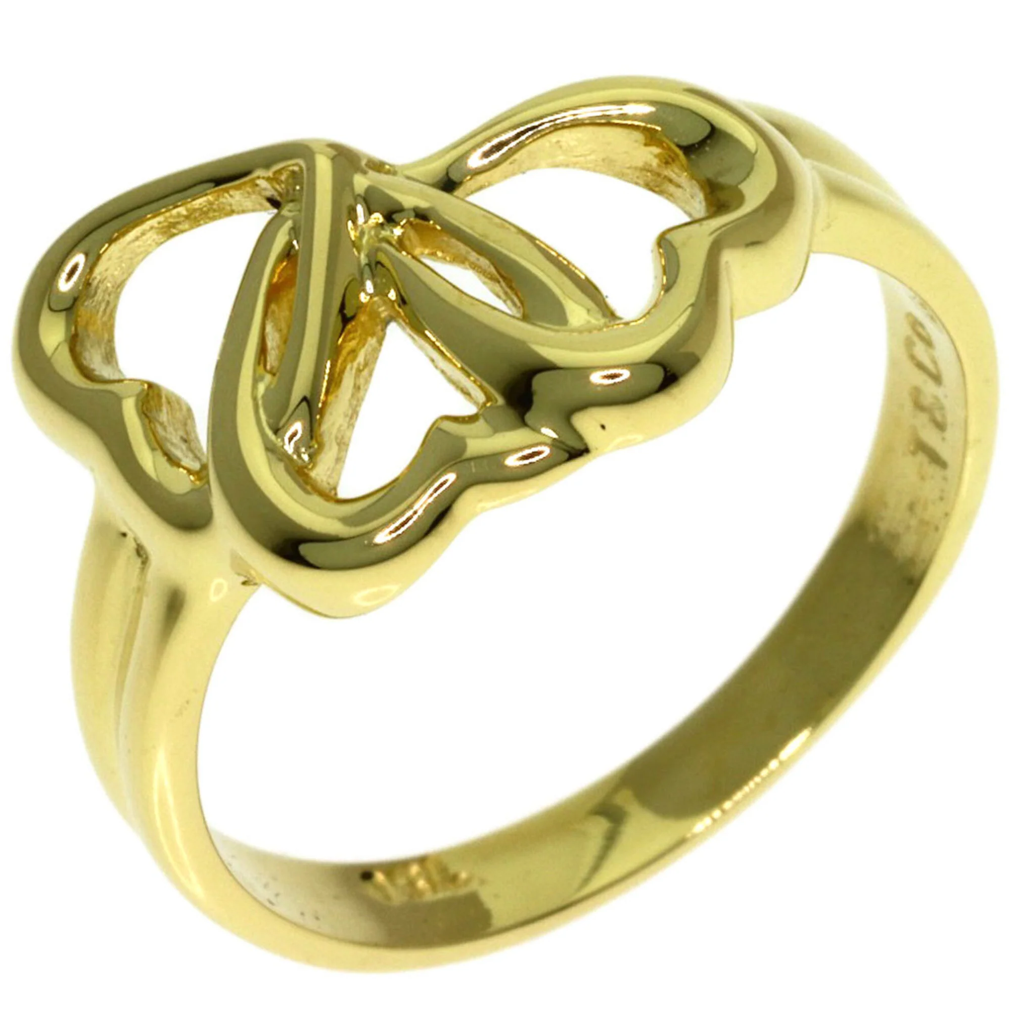 Triple Heart Ring 18K Yellow Gold - Image 2