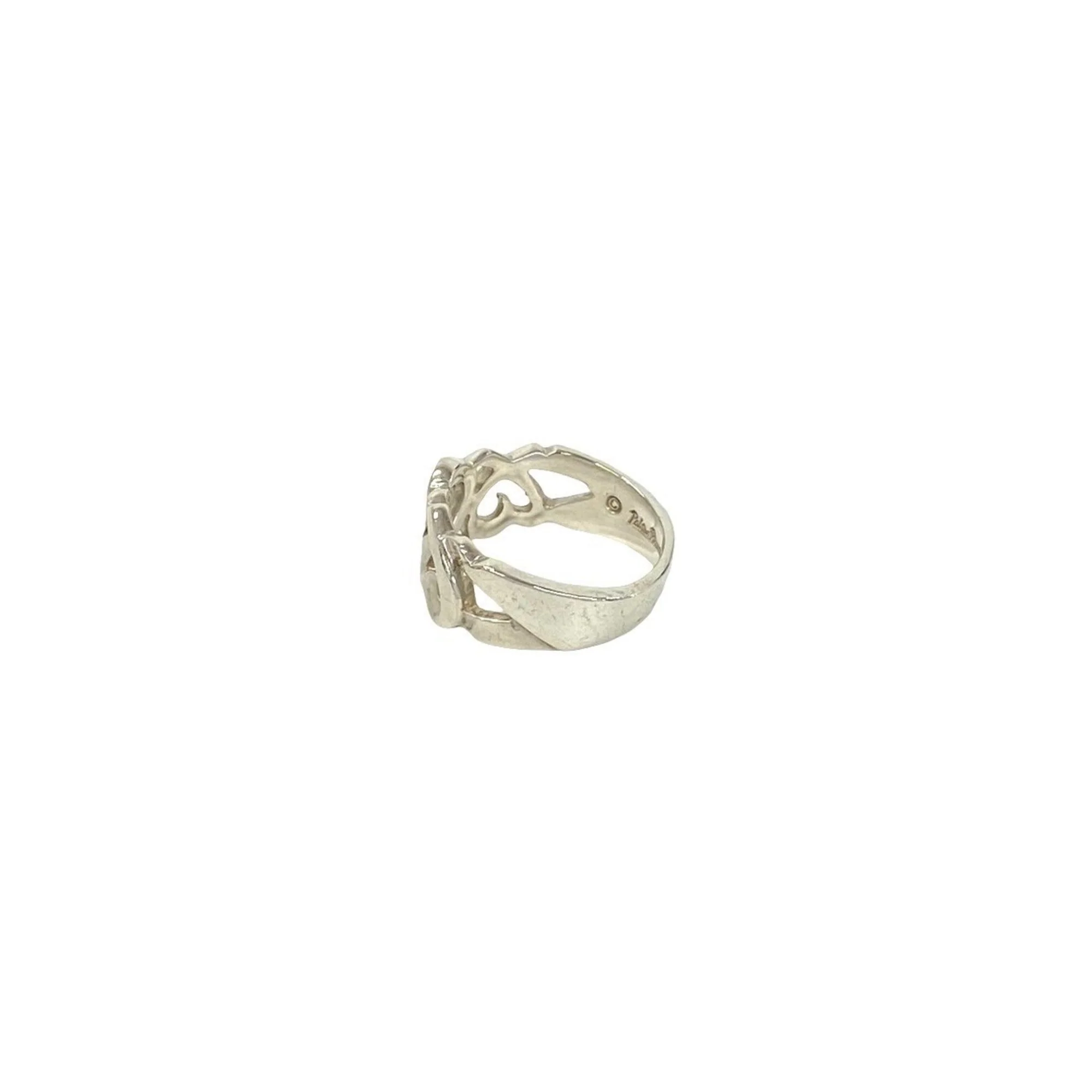 Triple Loving Heart Ring Sterling Silver - Image 4