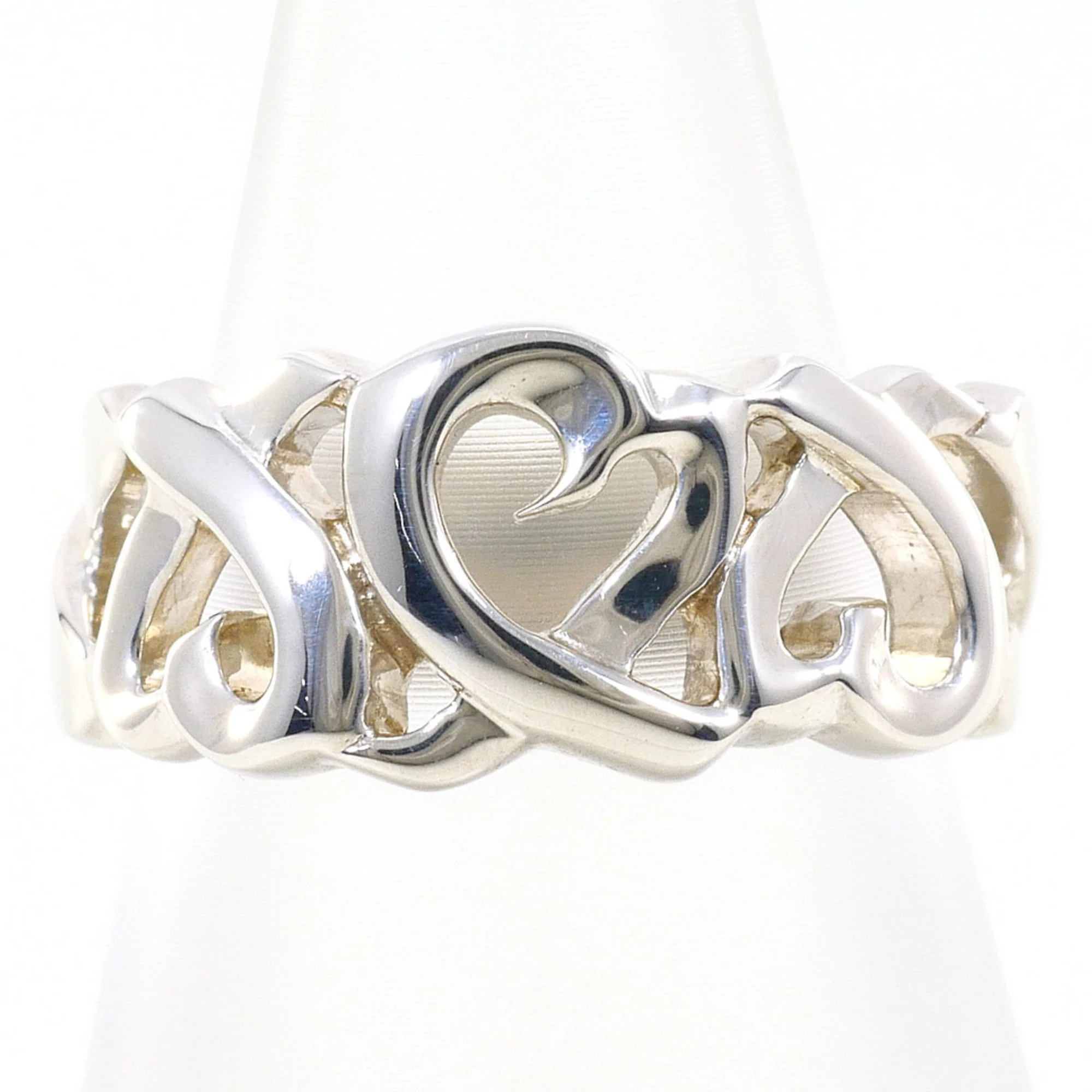 Triple Loving Heart Ring Sterling Silver