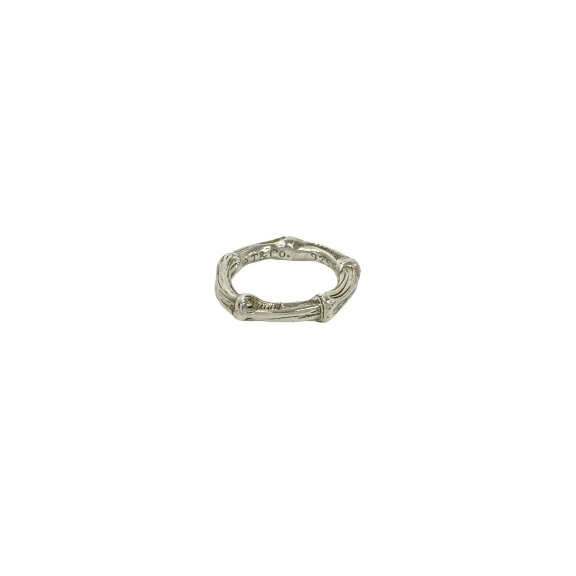 Vintage Bamboo Ring Sterling Silver