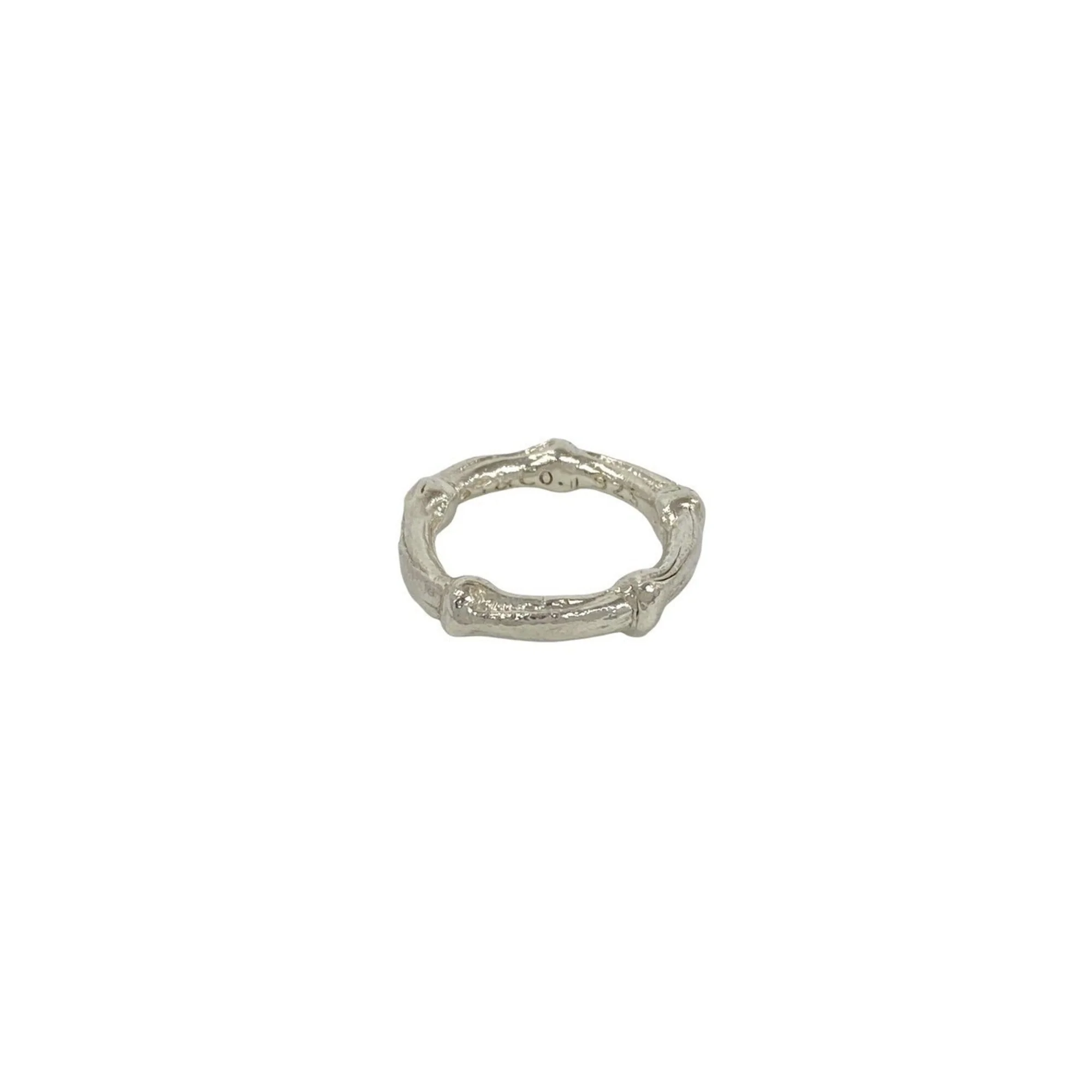 Vintage Bamboo Ring Sterling Silver