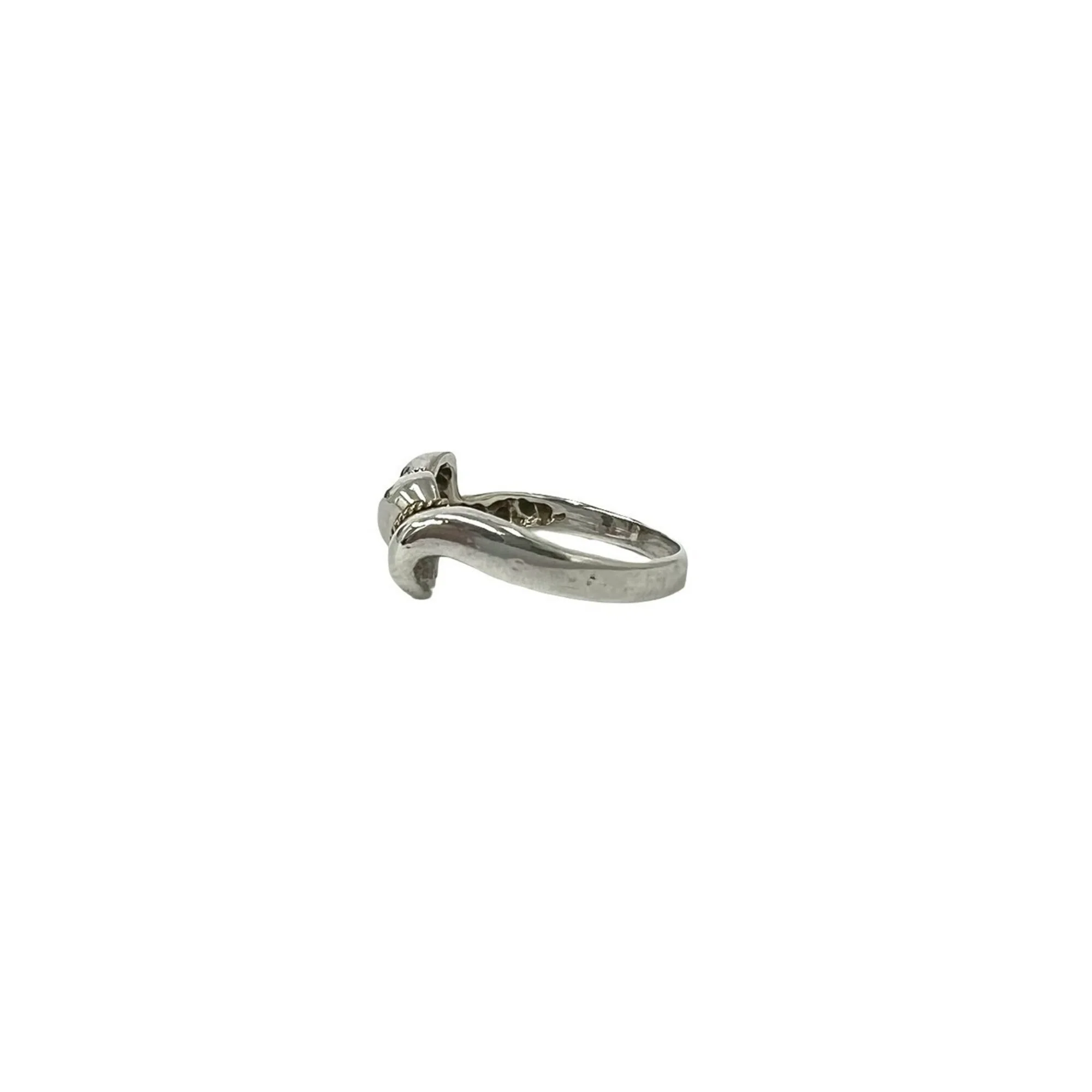 Vintage Band Ring Sterling Silver and 14K Yellow Gold - Image 4