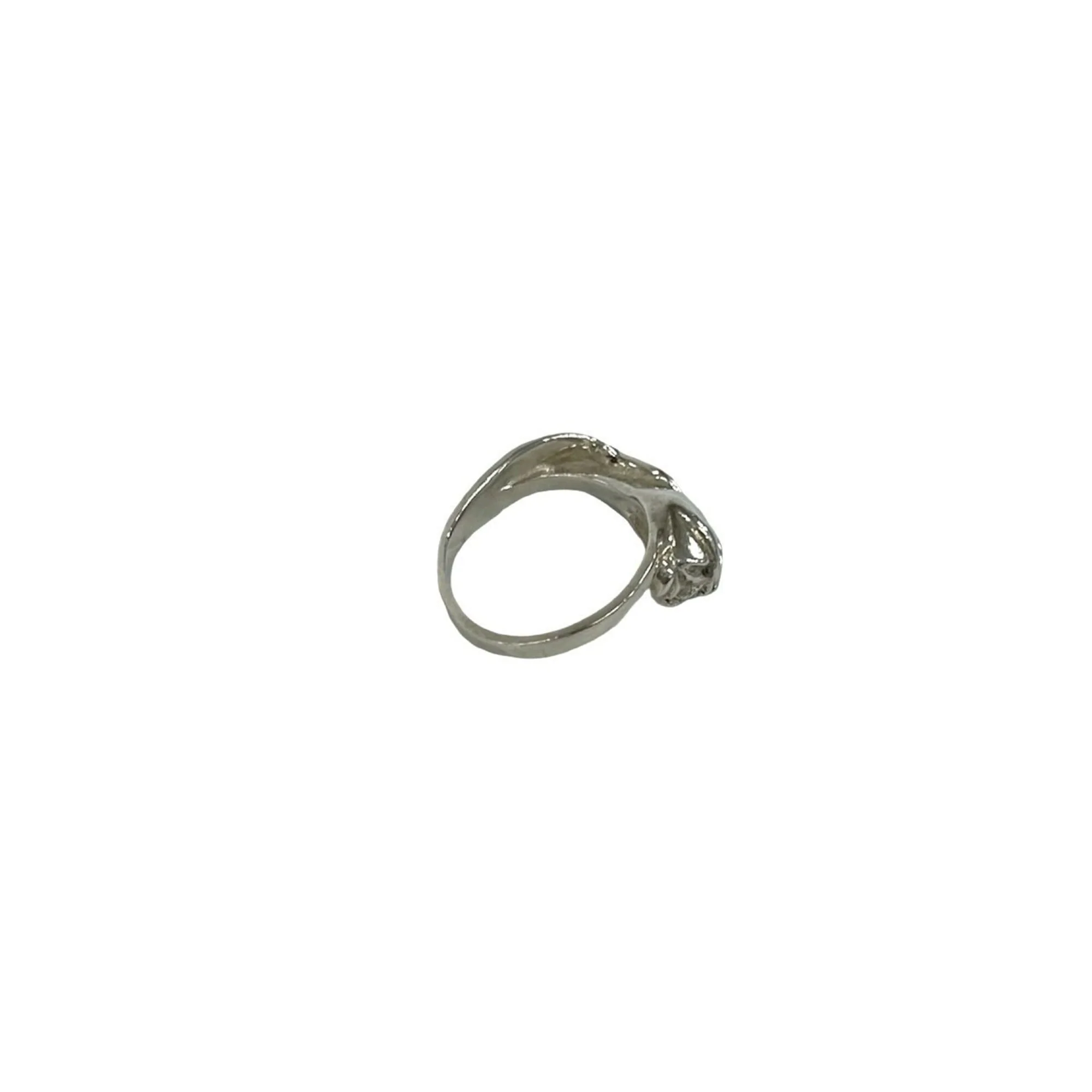 Vintage Tulip Ring Sterling Silver - Image 5