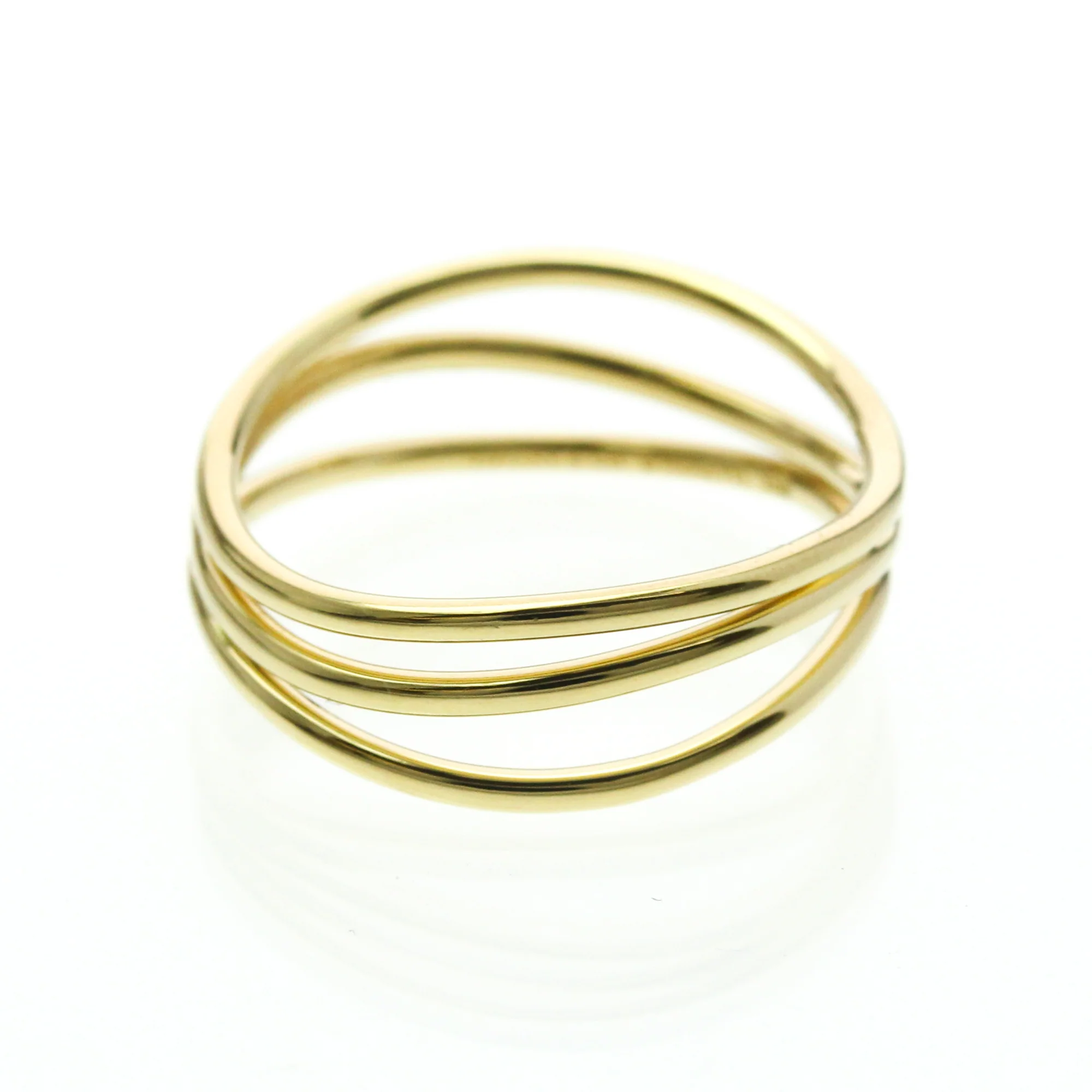 Wave Band Ring 18K Yellow Gold - Image 4