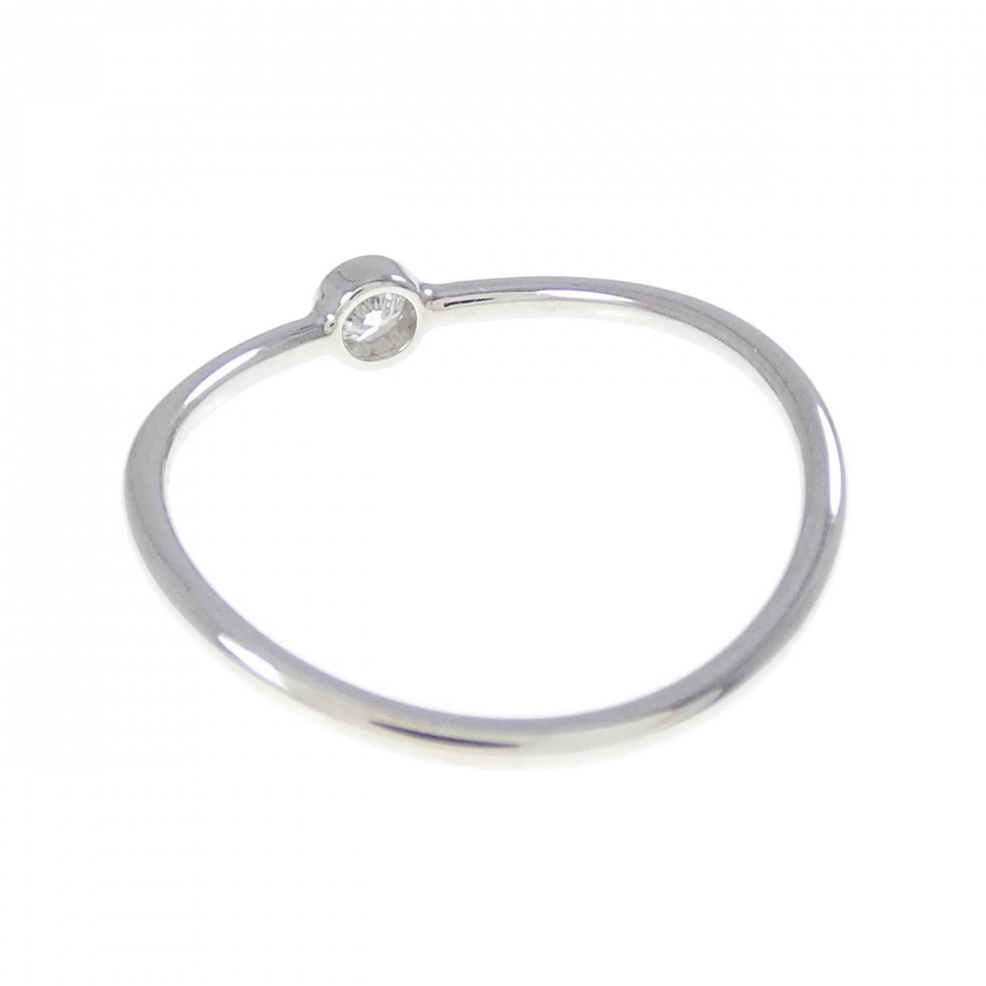 Wave Ring Platinum with Diamond - Image 3
