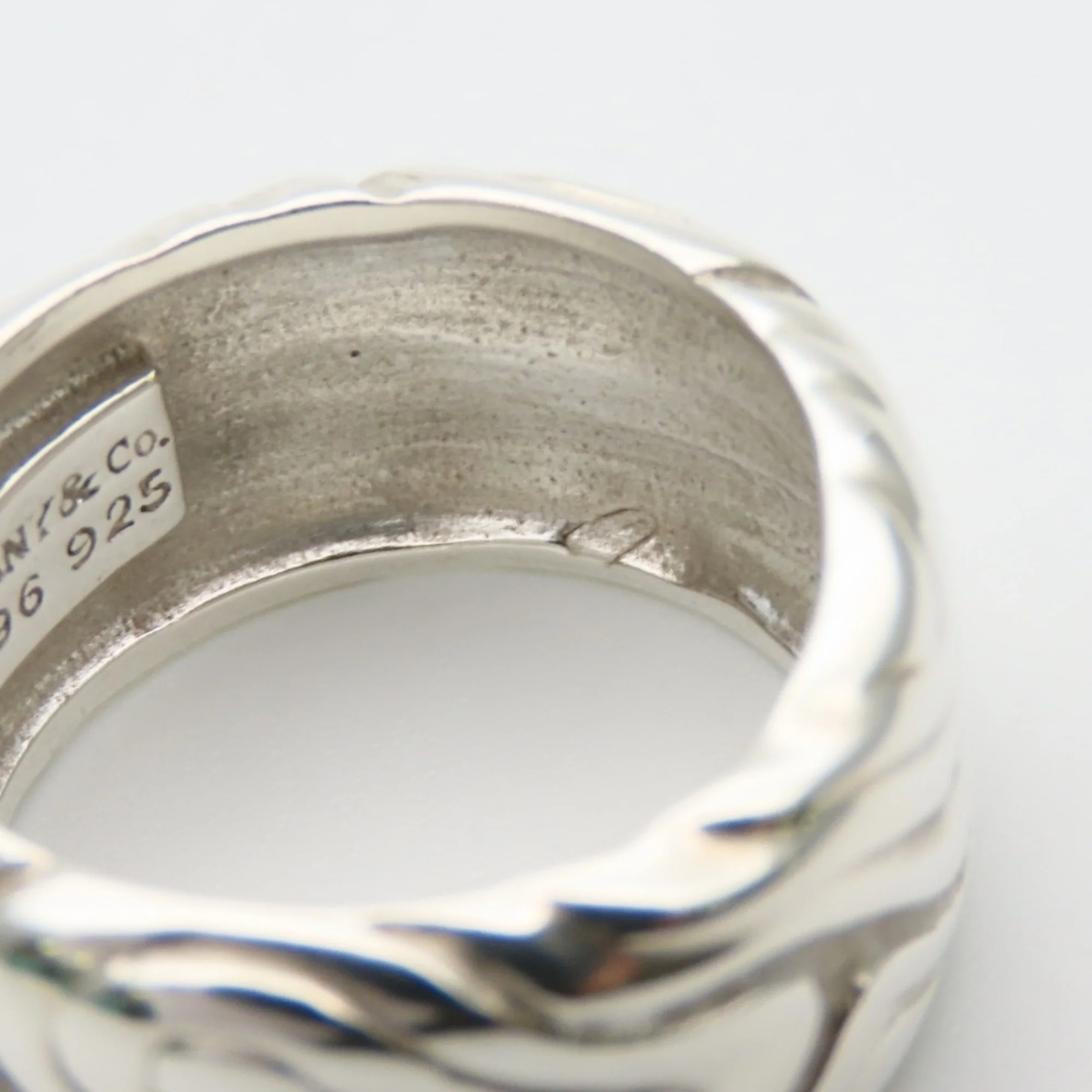 Wide Wood Ring Sterling Silver - Image 6