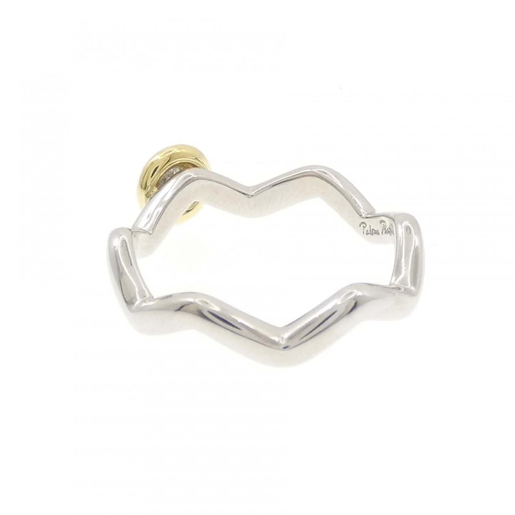 Zigzag Ring Yellow with Diamond - Image 3