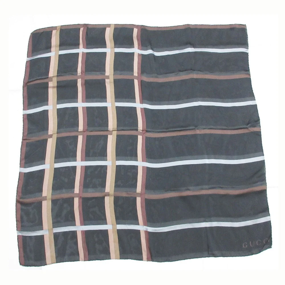 Gucci Silk Check Scarf