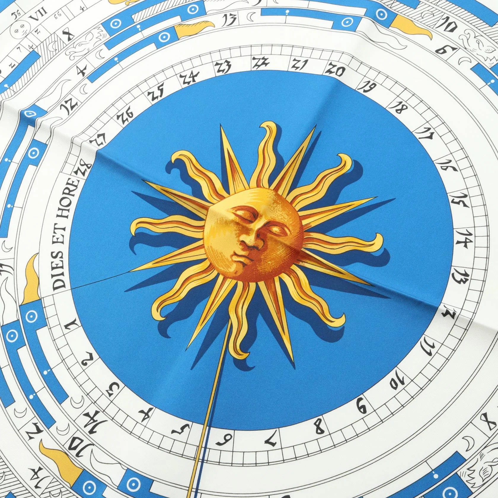 Hermes Carre90 DIES ET HORE Silk Scarf - Image 4