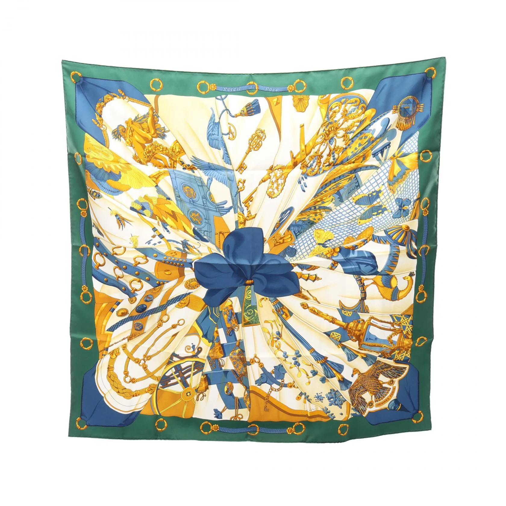 Hermes Carre90 Soleil de Soie Silk Scarf
