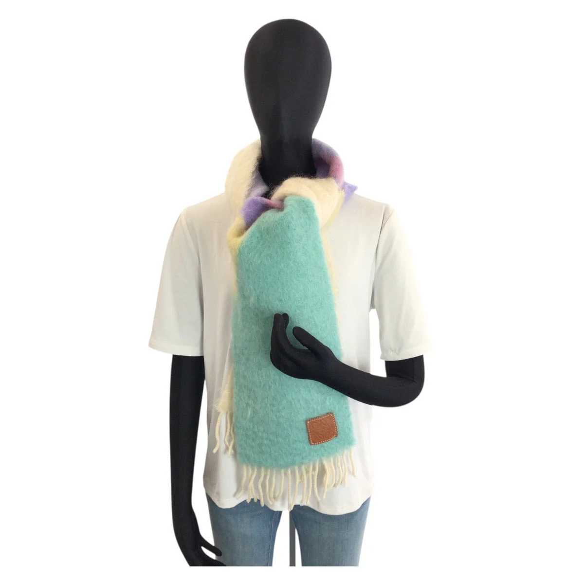 Loewe Anagram Wool Scarf - Image 7