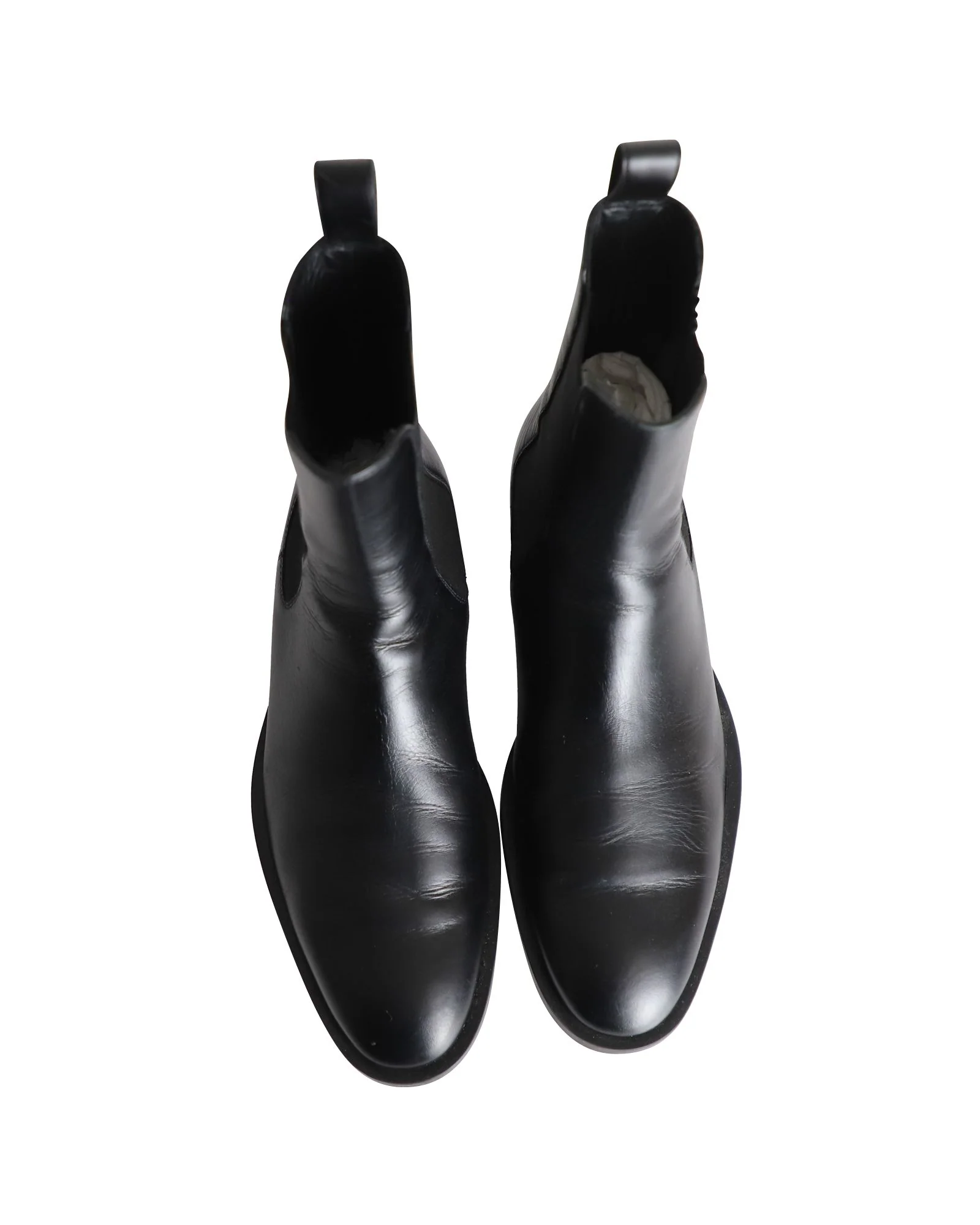 Men's Balenciaga Midnight Chelsea Boots in Black Leather - Image 5