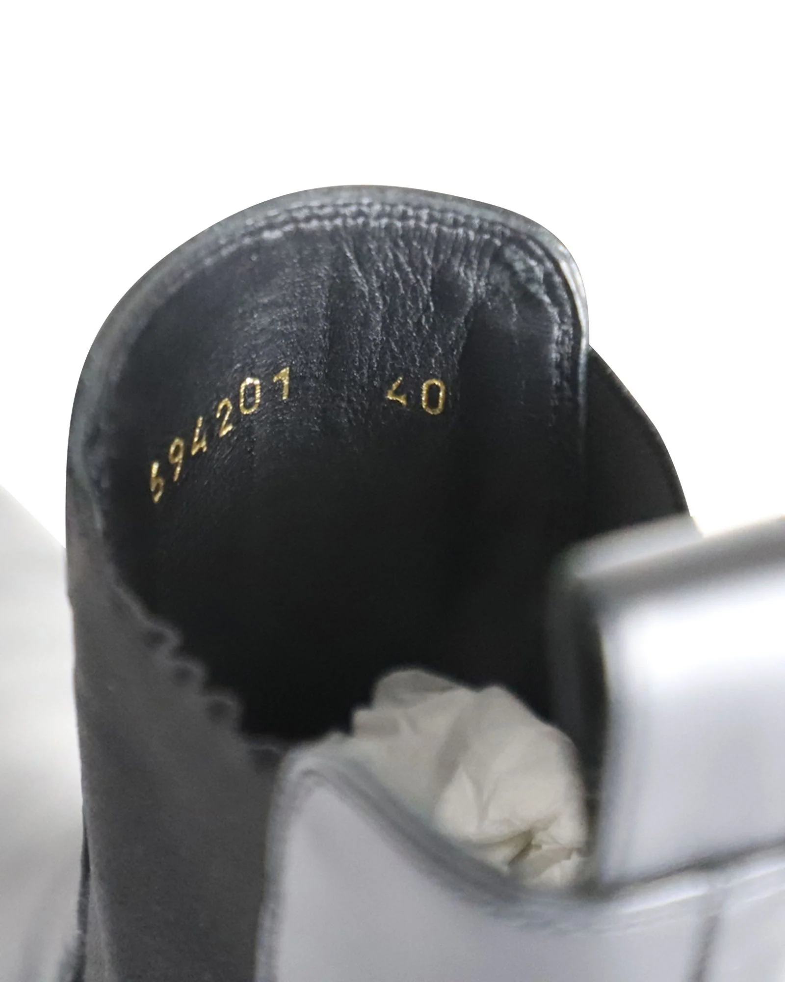 Men's Balenciaga Midnight Chelsea Boots in Black Leather - Image 7