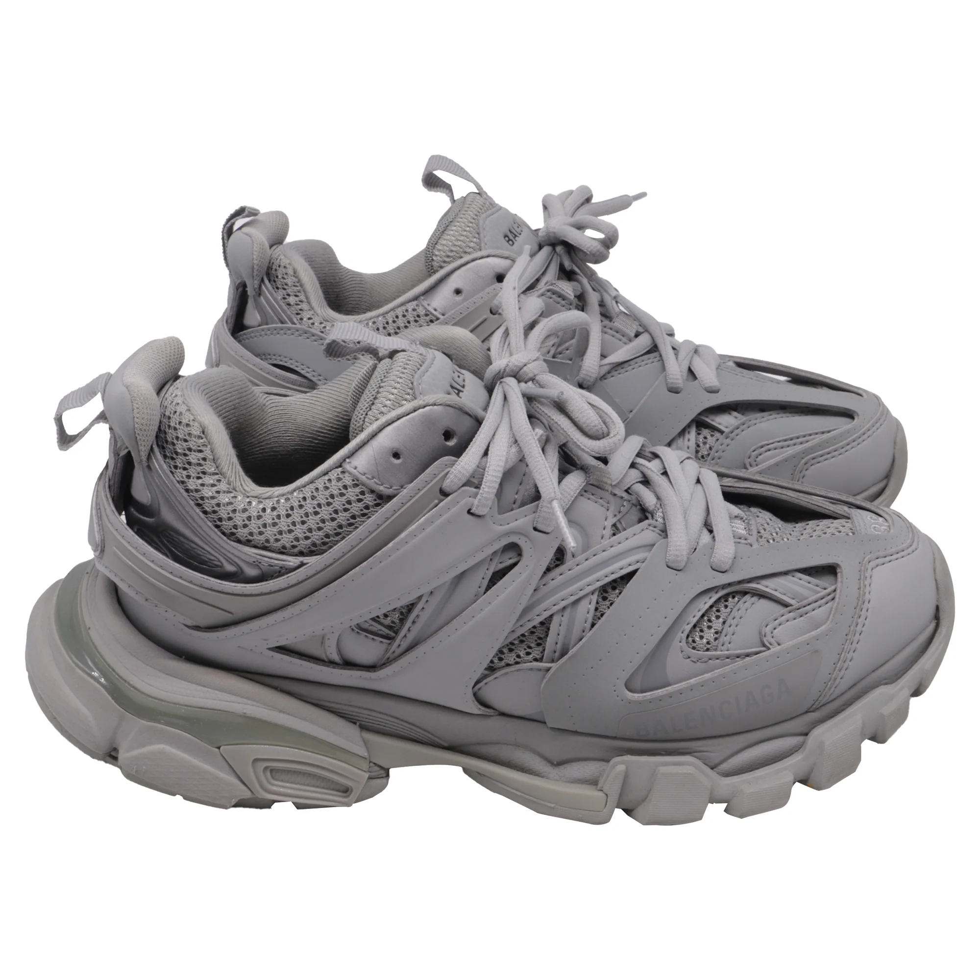 Women's Balenciaga Track Sneakers in Grey Polyurethane