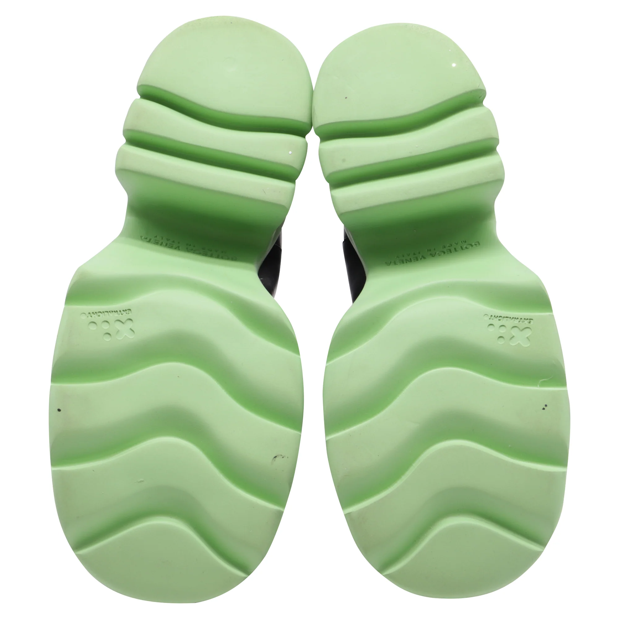 Women's Bottega Veneta Flash Boote in Black and Green Leather - Image 5